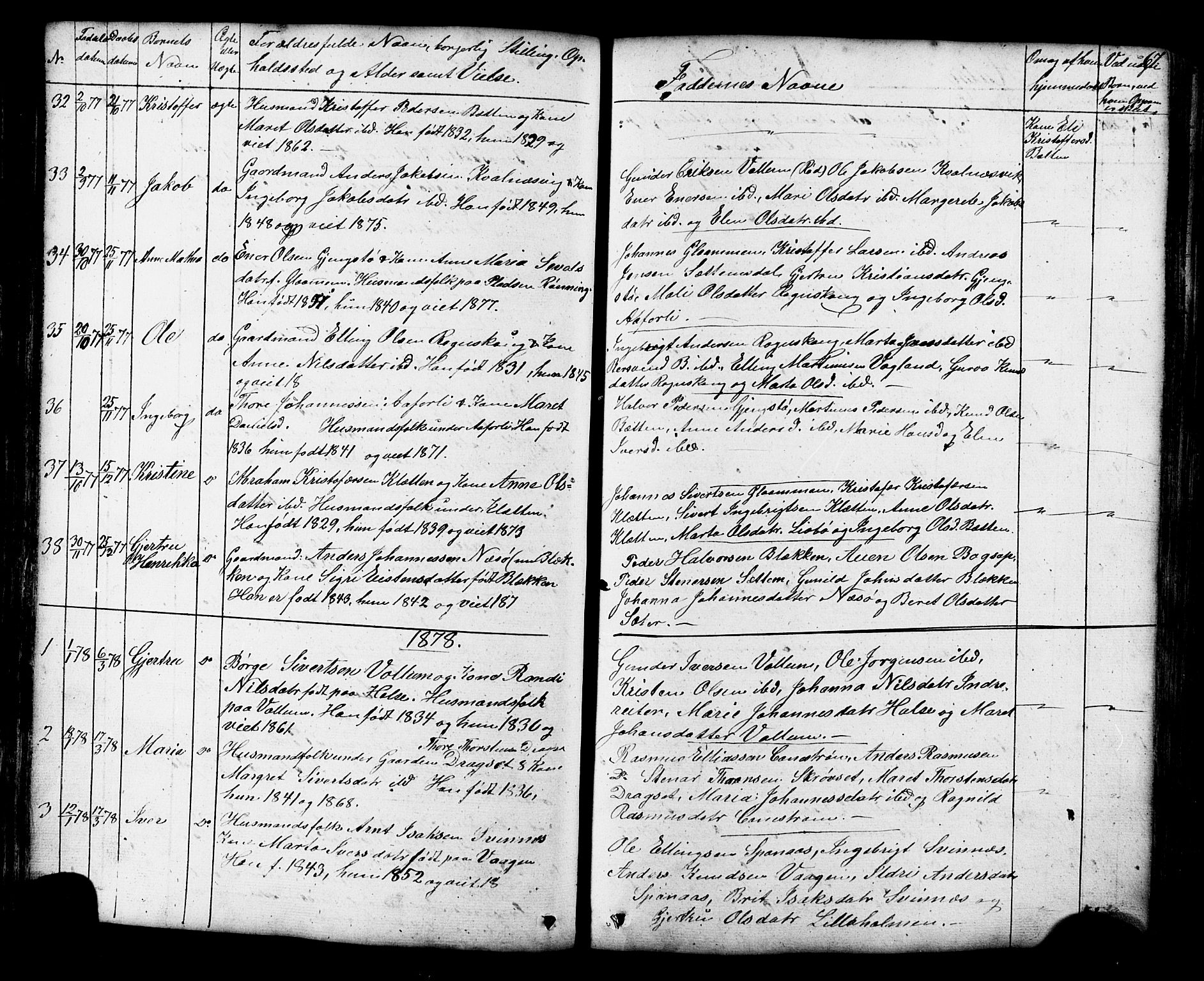 Ministerialprotokoller, klokkerbøker og fødselsregistre - Møre og Romsdal, AV/SAT-A-1454/576/L0890: Parish register (copy) no. 576C01, 1837-1908, p. 67