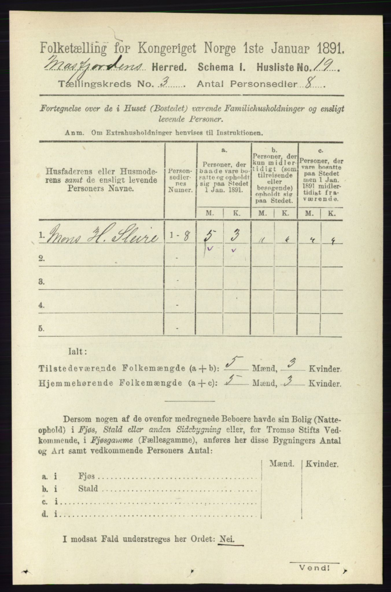 RA, 1891 census for 1266 Masfjorden, 1891, p. 514