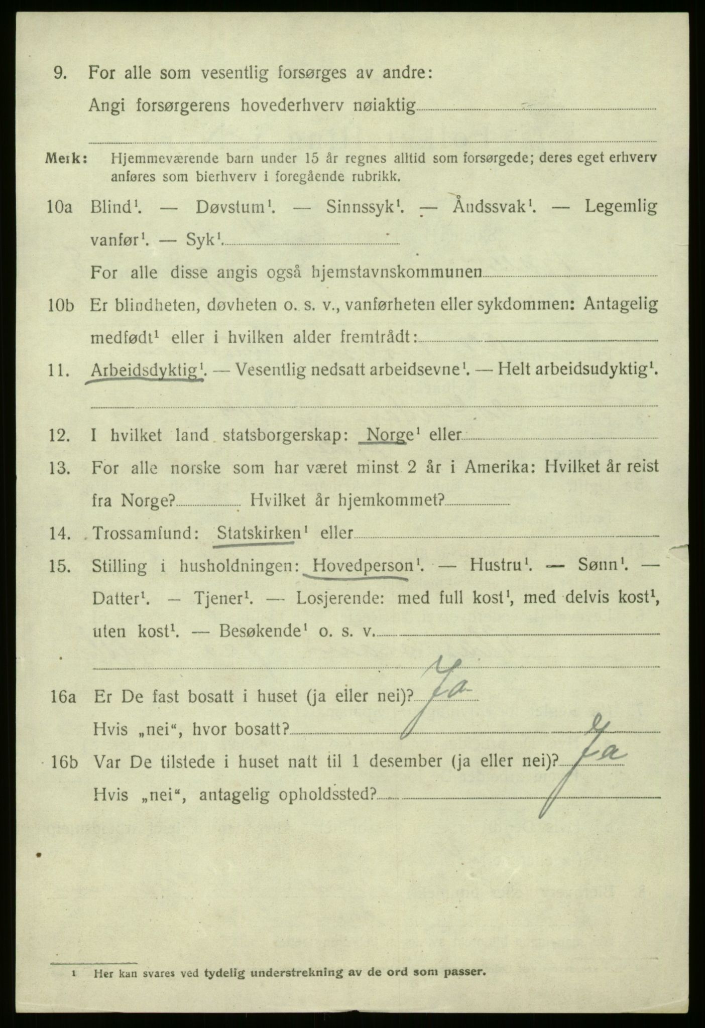 SAB, 1920 census for Fjaler, 1920, p. 4234