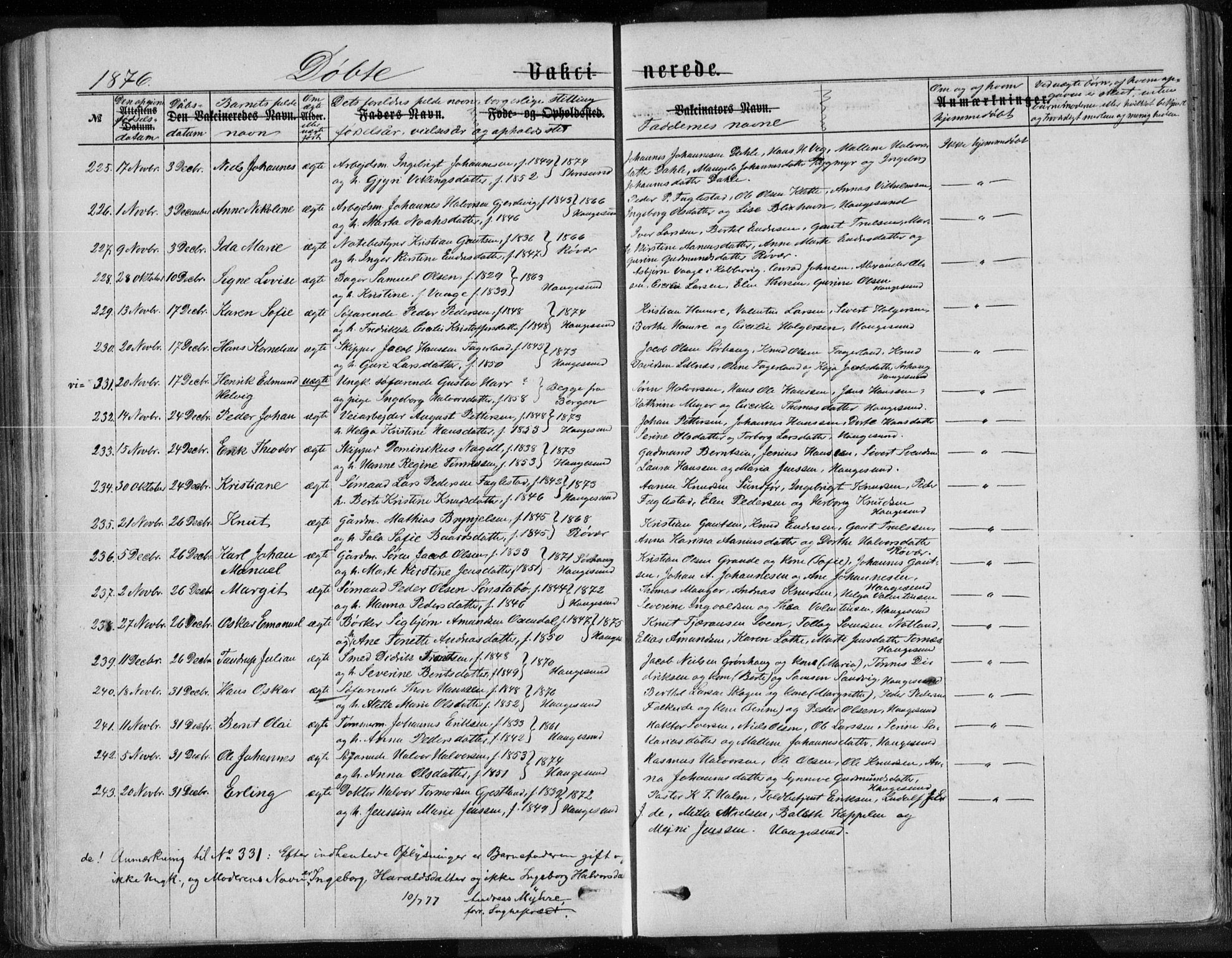 Torvastad sokneprestkontor, AV/SAST-A -101857/H/Ha/Haa/L0013: Parish register (official) no. A 12.2, 1867-1877