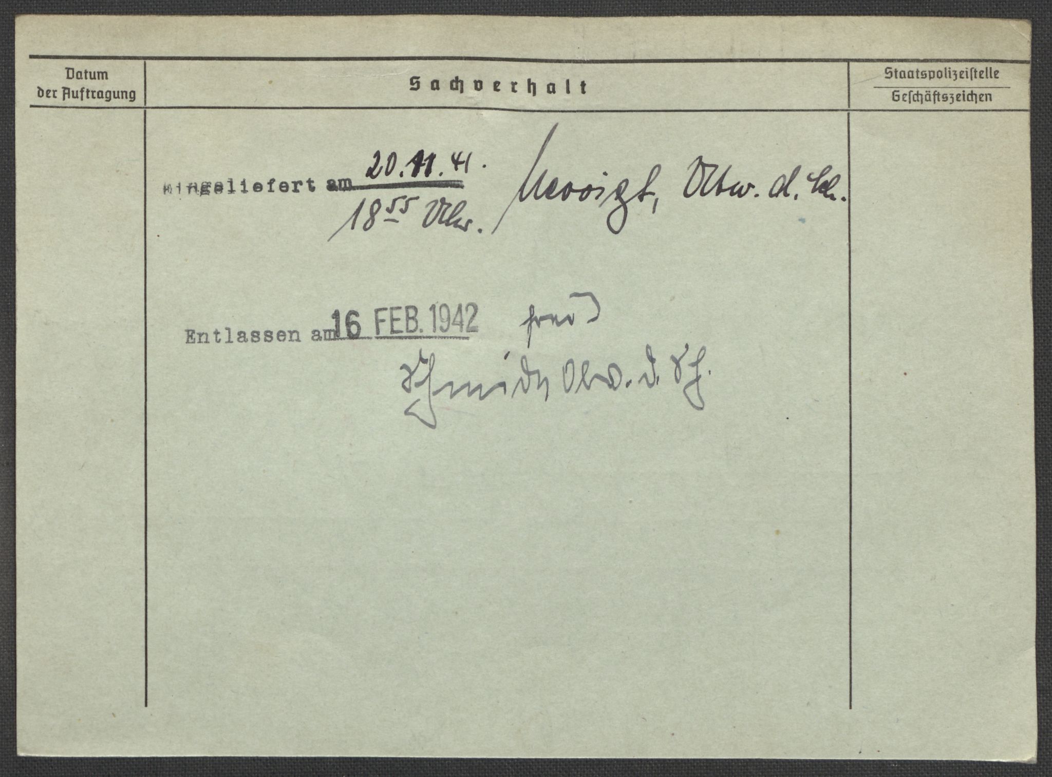 Befehlshaber der Sicherheitspolizei und des SD, AV/RA-RAFA-5969/E/Ea/Eaa/L0009: Register over norske fanger i Møllergata 19: Ru-Sy, 1940-1945, p. 1071