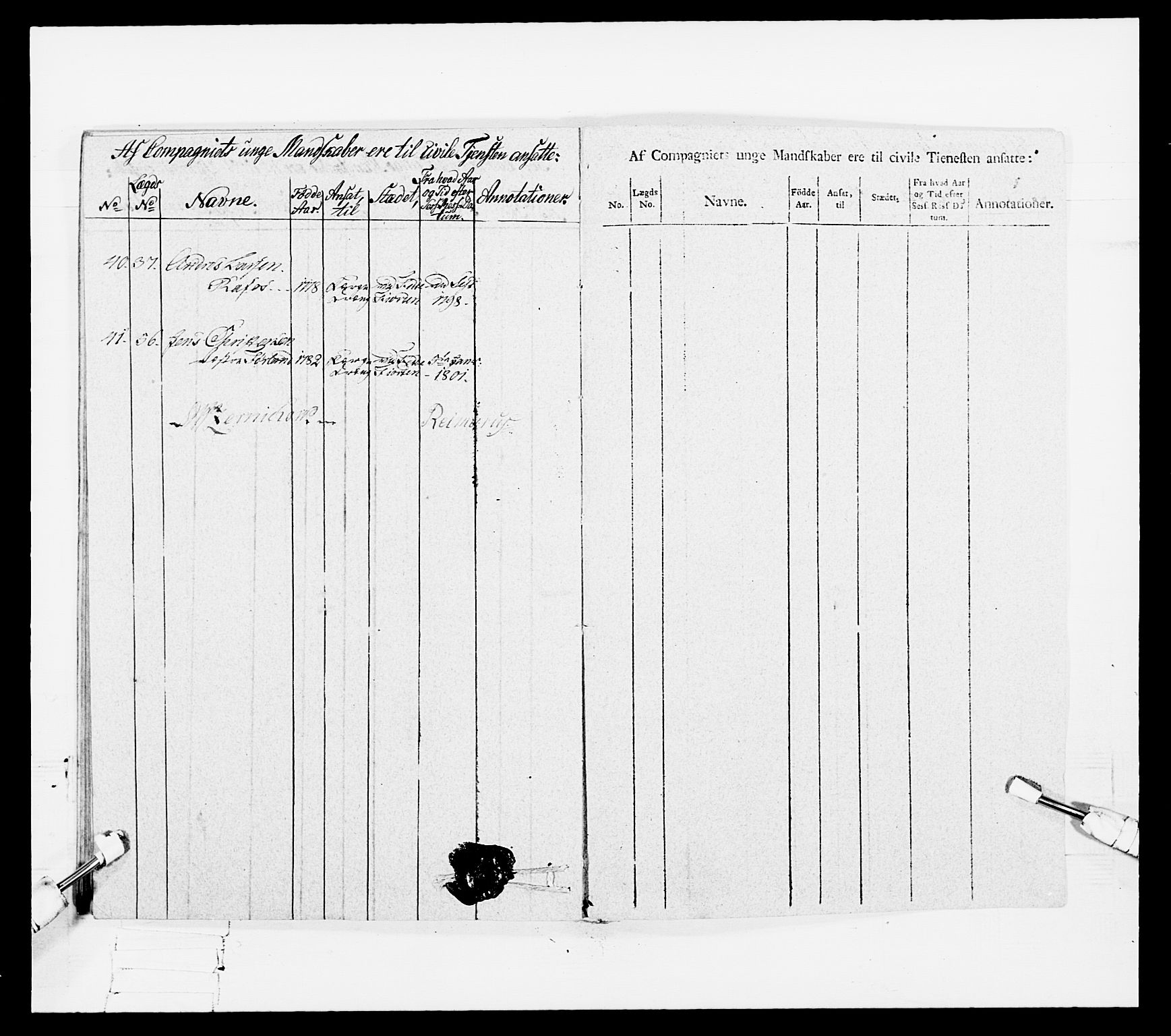 Generalitets- og kommissariatskollegiet, Det kongelige norske kommissariatskollegium, AV/RA-EA-5420/E/Eh/L0108: Vesterlenske nasjonale infanteriregiment, 1791-1802, p. 403