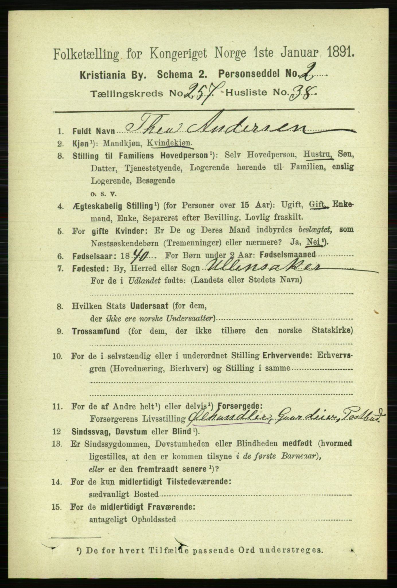 RA, 1891 census for 0301 Kristiania, 1891, p. 157065