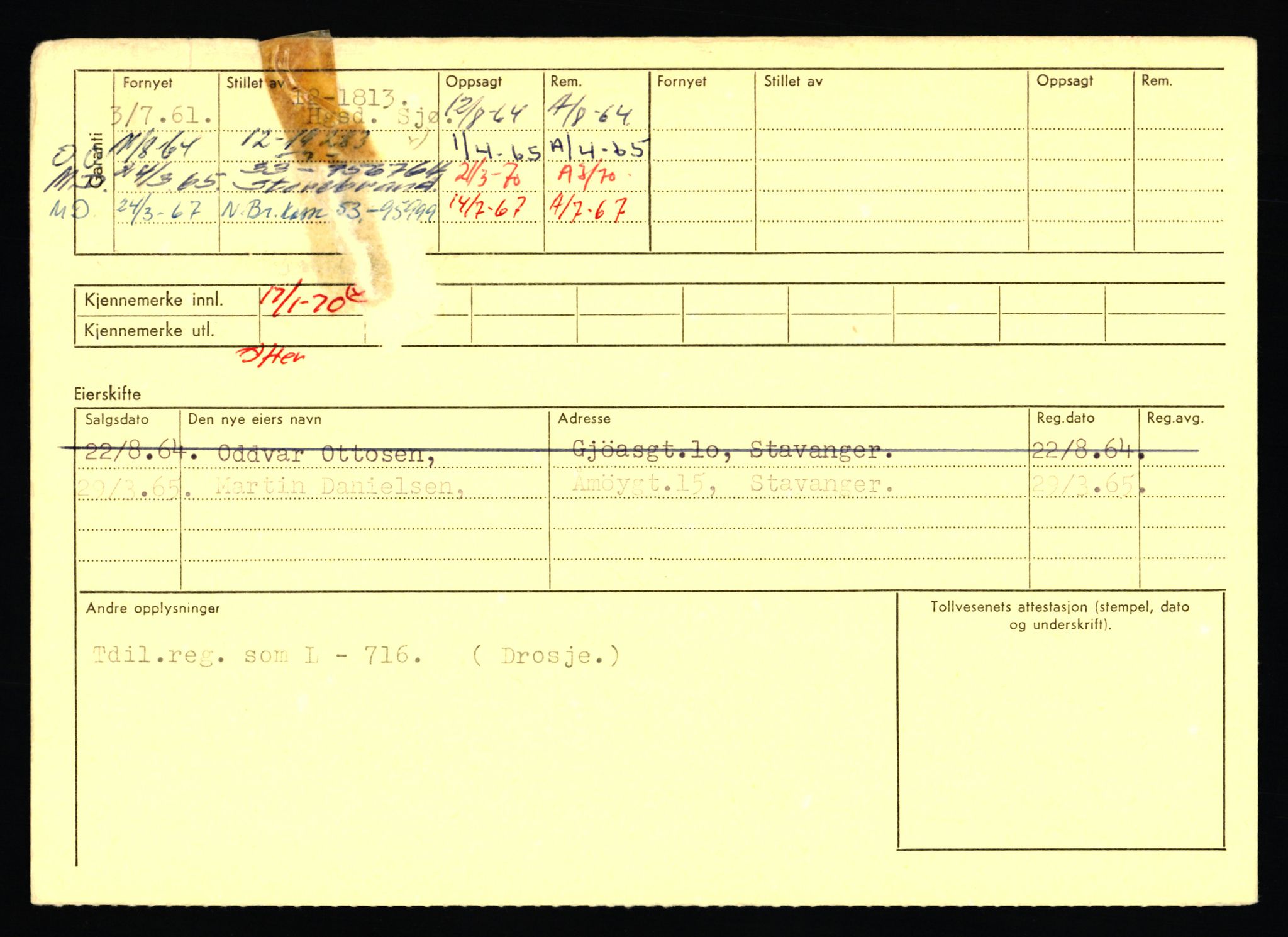 Stavanger trafikkstasjon, AV/SAST-A-101942/0/F/L0071: L-80500 - L-82199, 1930-1971, p. 816