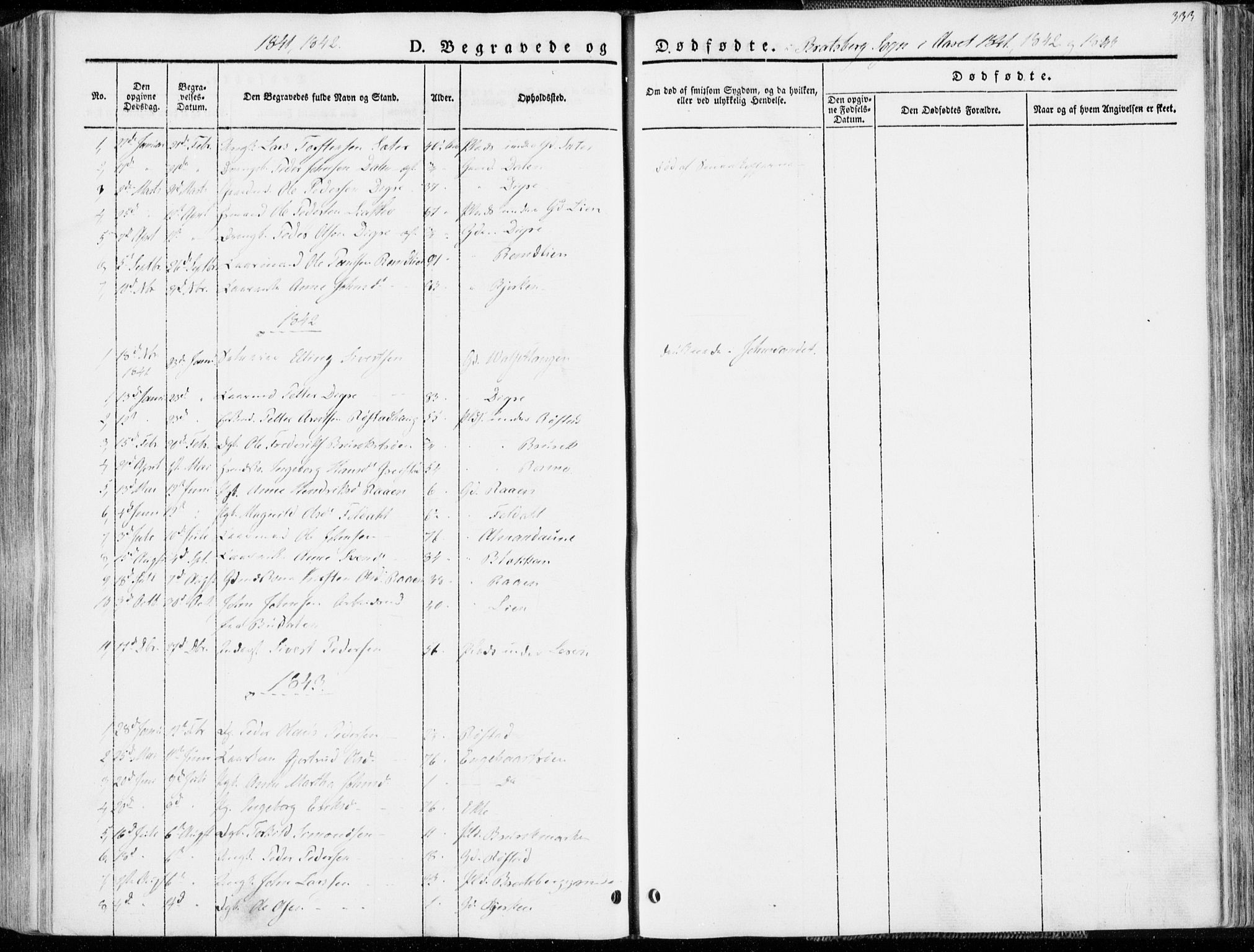 Ministerialprotokoller, klokkerbøker og fødselsregistre - Sør-Trøndelag, SAT/A-1456/606/L0290: Parish register (official) no. 606A05, 1841-1847, p. 333