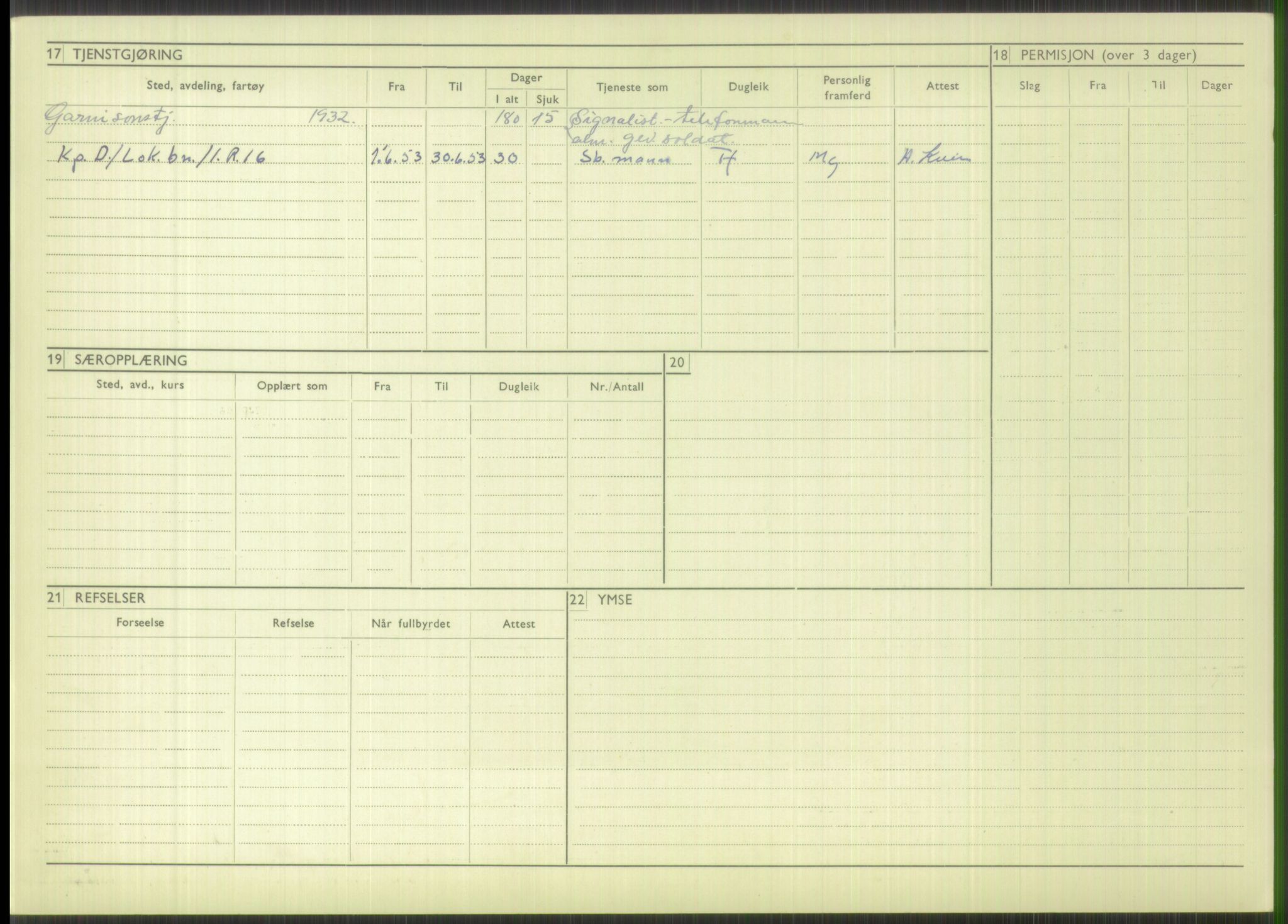 Forsvaret, Troms infanteriregiment nr. 16, AV/RA-RAFA-3146/P/Pa/L0016: Rulleblad for regimentets menige mannskaper, årsklasse 1932, 1932, p. 1610