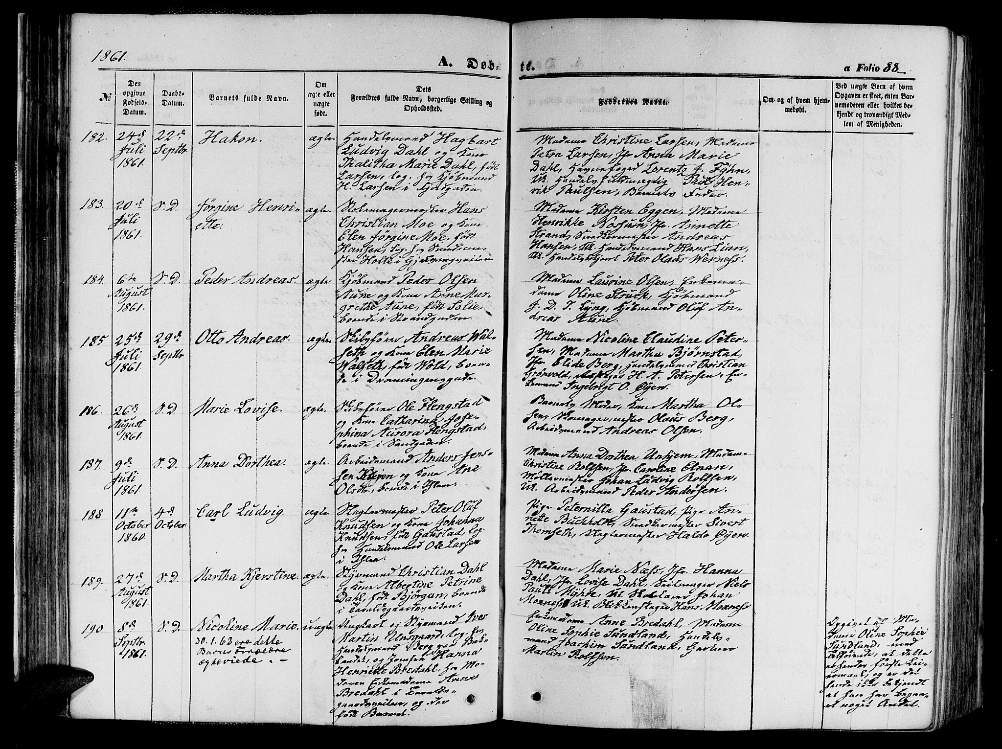 Ministerialprotokoller, klokkerbøker og fødselsregistre - Sør-Trøndelag, AV/SAT-A-1456/602/L0139: Parish register (copy) no. 602C07, 1859-1864, p. 88