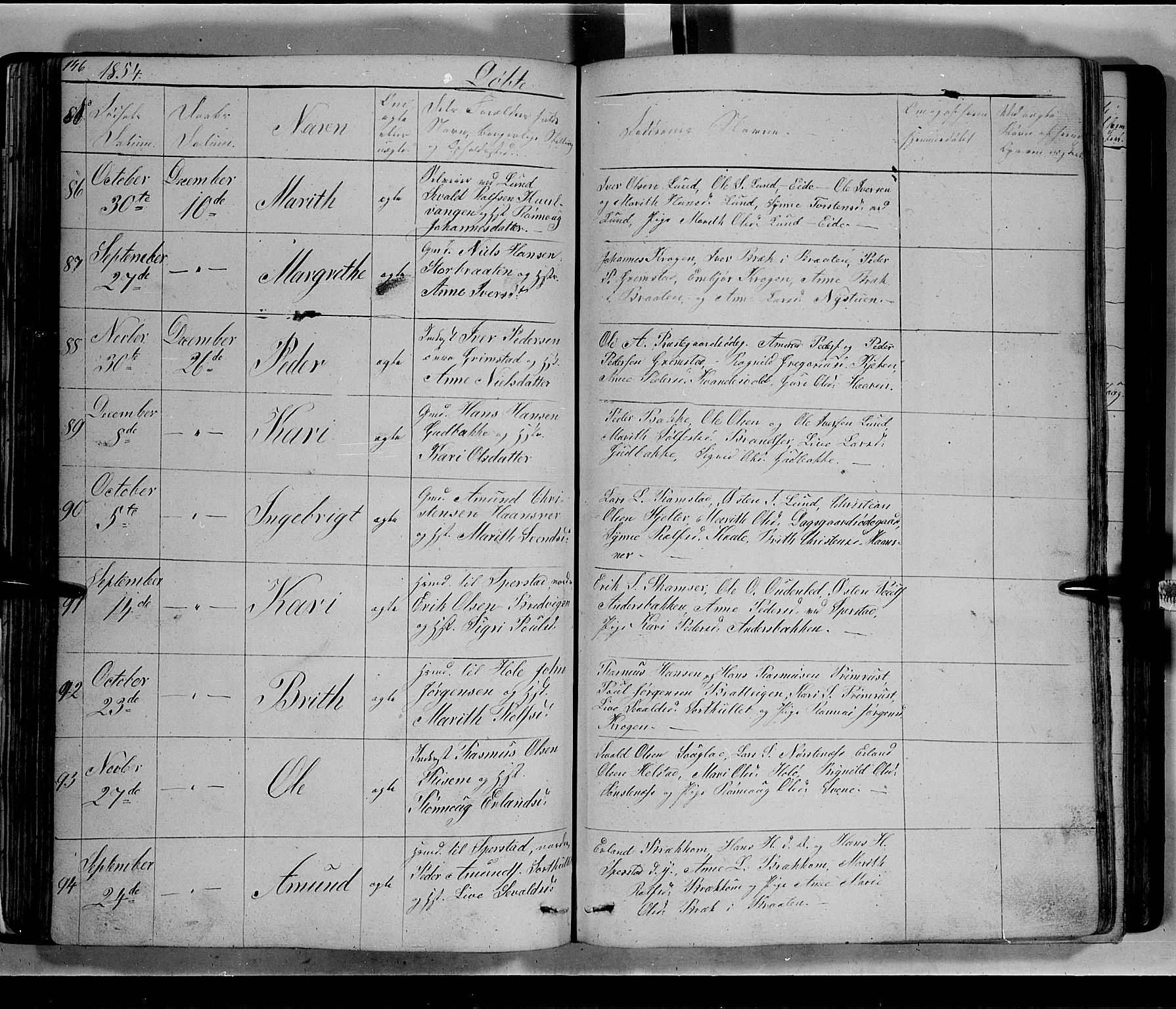 Lom prestekontor, AV/SAH-PREST-070/L/L0004: Parish register (copy) no. 4, 1845-1864, p. 146-147