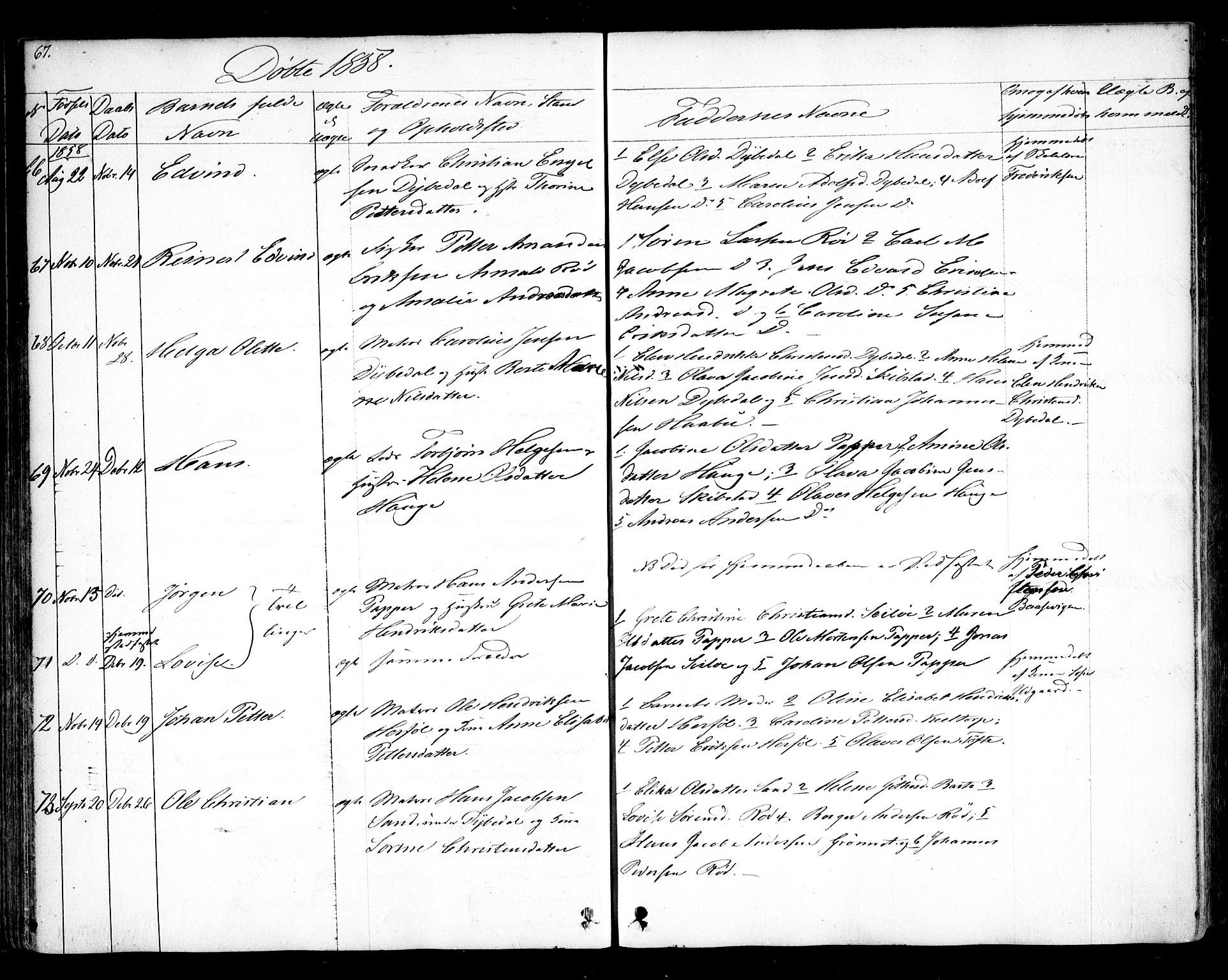 Hvaler prestekontor Kirkebøker, AV/SAO-A-2001/F/Fa/L0006: Parish register (official) no. I 6, 1846-1863, p. 67