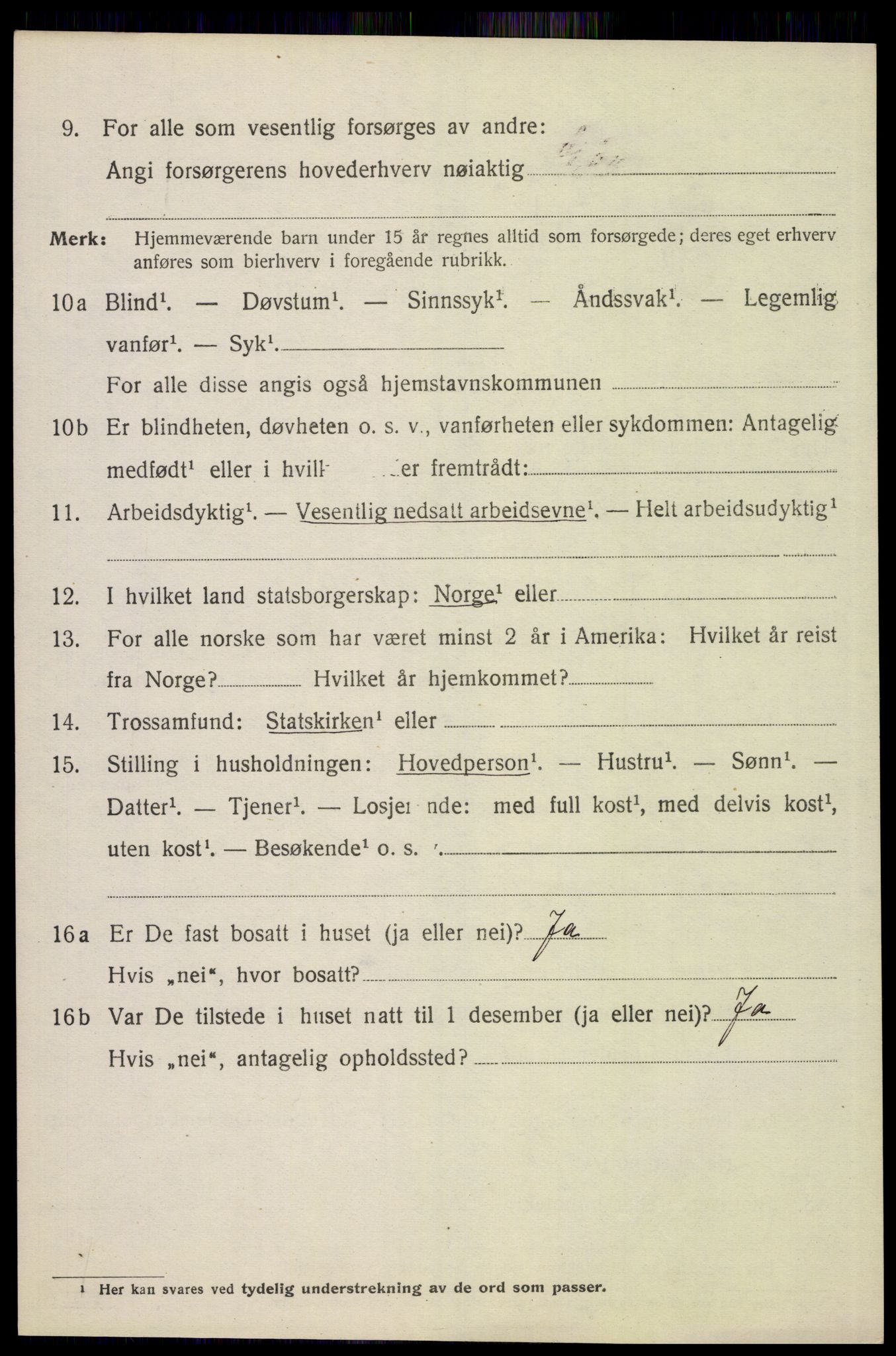 SAH, 1920 census for Åsnes, 1920, p. 3389