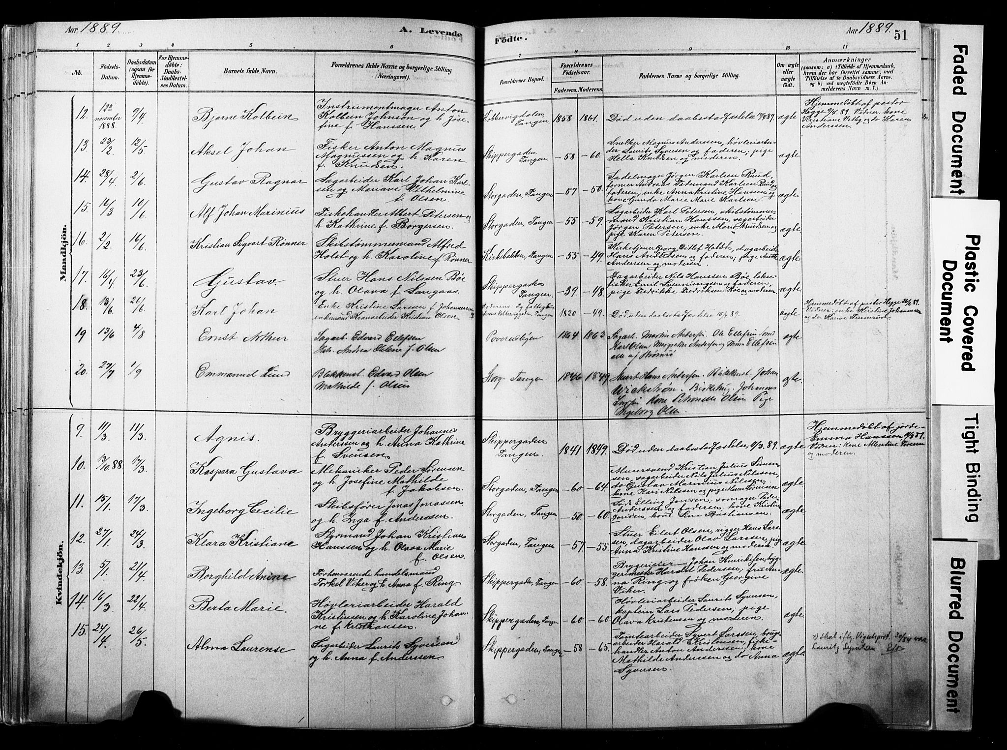 Strømsø kirkebøker, AV/SAKO-A-246/F/Fb/L0006: Parish register (official) no. II 6, 1879-1910, p. 51