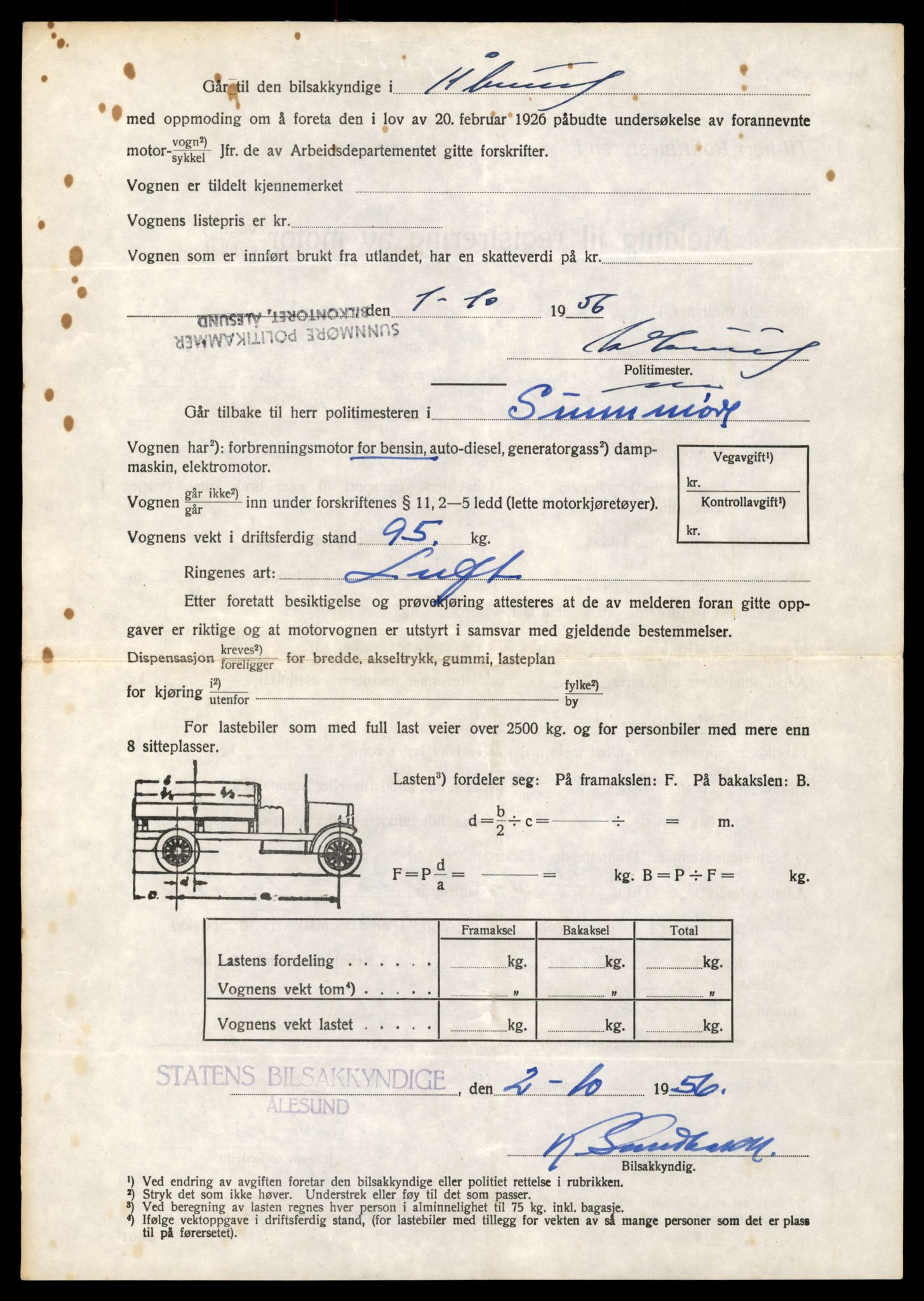 Møre og Romsdal vegkontor - Ålesund trafikkstasjon, SAT/A-4099/F/Fe/L0040: Registreringskort for kjøretøy T 13531 - T 13709, 1927-1998, p. 796