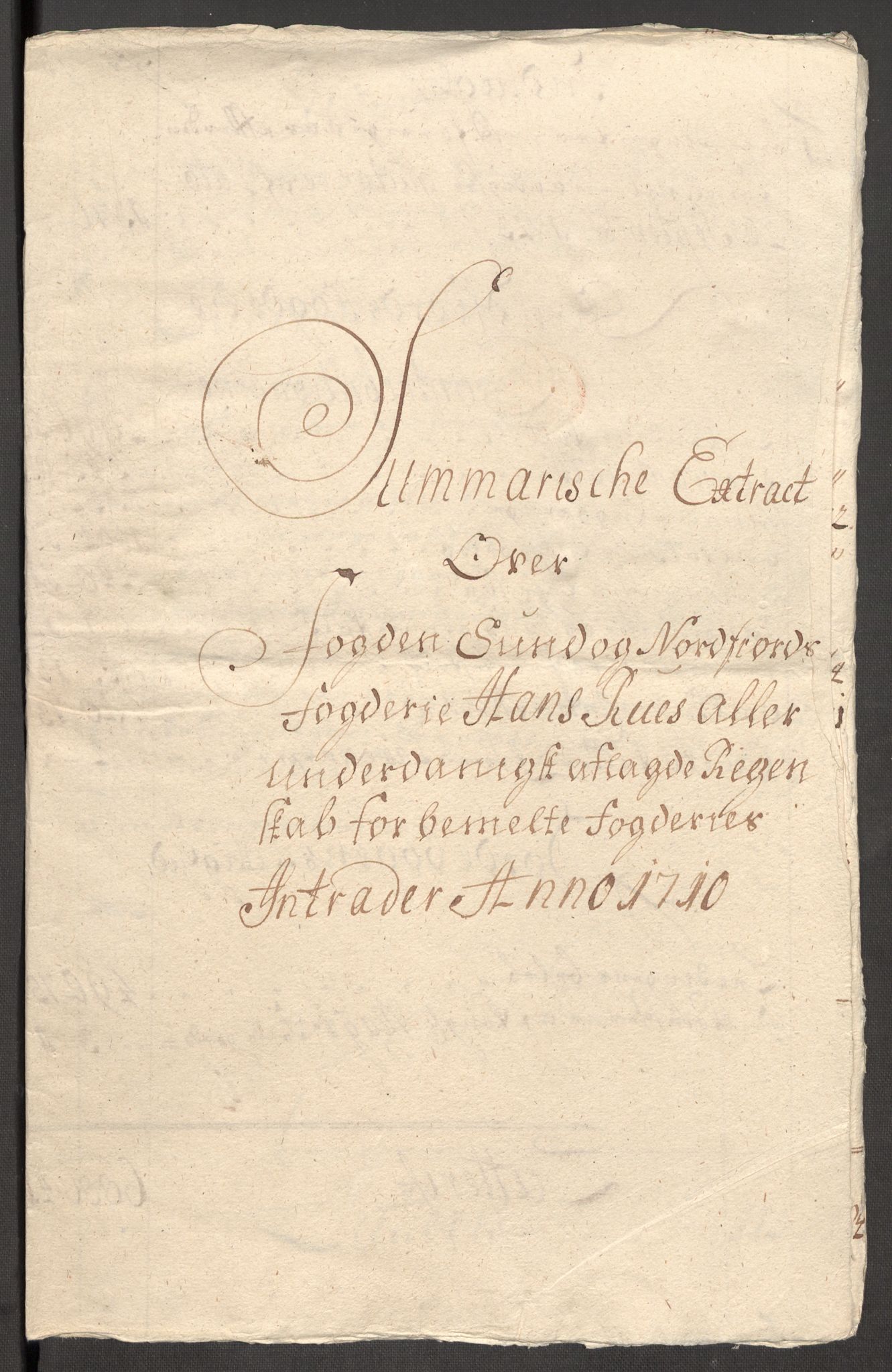 Rentekammeret inntil 1814, Reviderte regnskaper, Fogderegnskap, RA/EA-4092/R53/L3433: Fogderegnskap Sunn- og Nordfjord, 1710-1711, p. 25