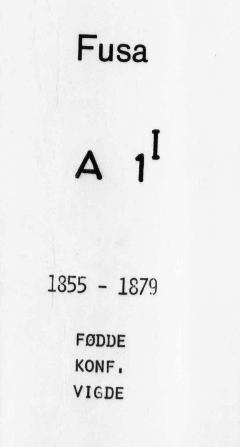 Fusa sokneprestembete, AV/SAB-A-75401/H/Haa: Parish register (official) no. A 1I, 1855-1879