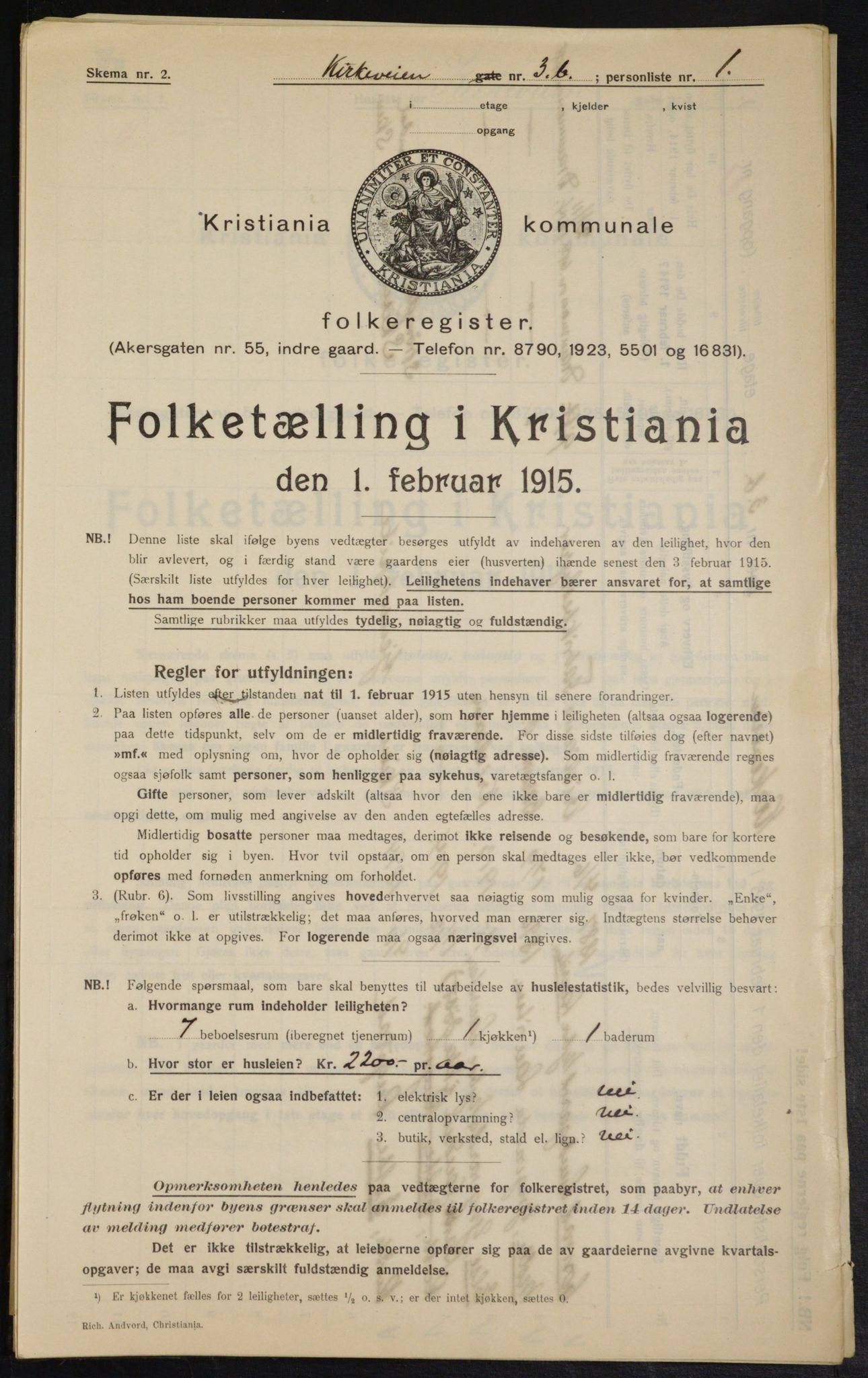 OBA, Municipal Census 1915 for Kristiania, 1915, p. 50422