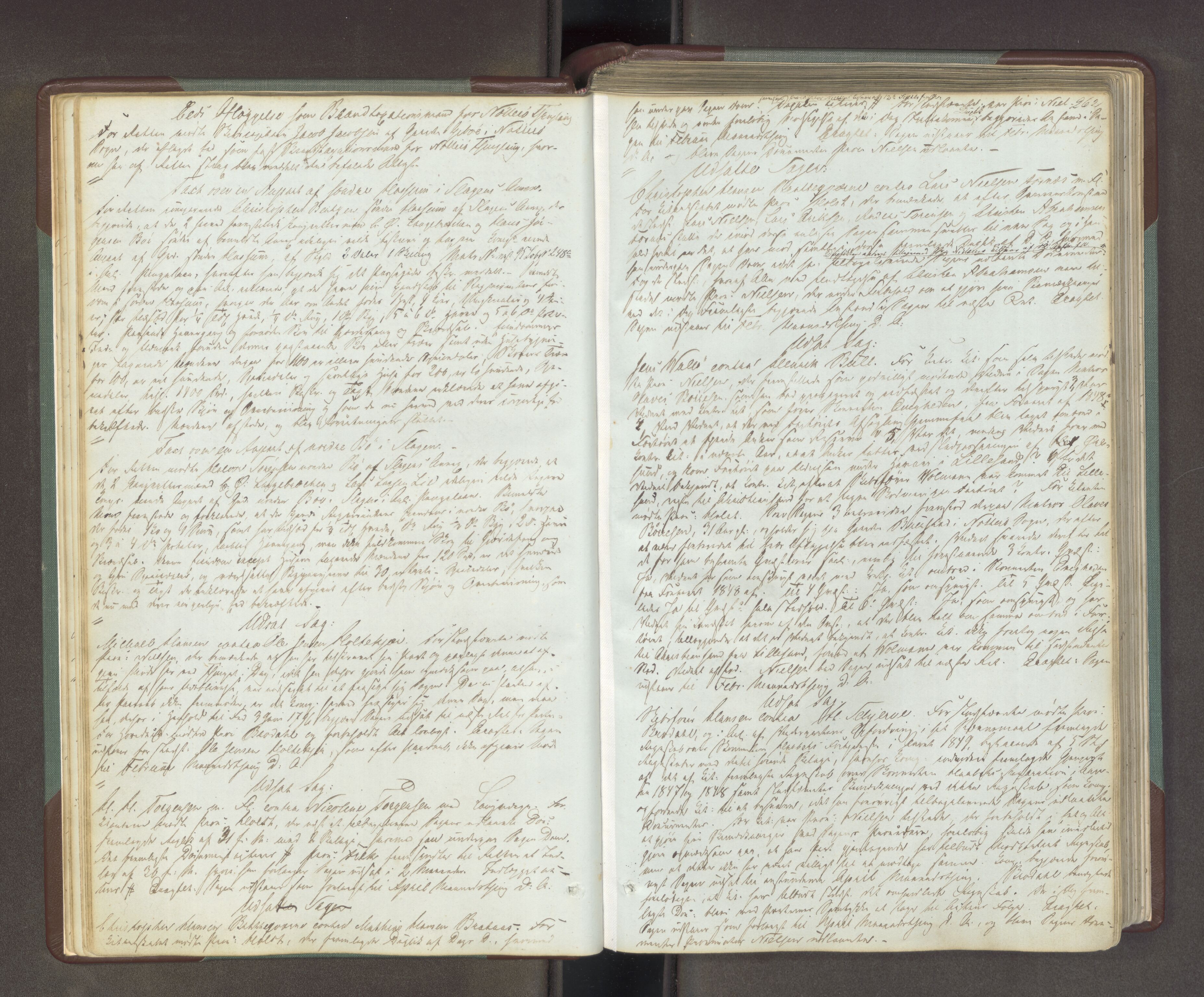 Søndre Jarlsberg sorenskriveri, AV/SAKO-A-129/F/Fa/L0034B: Tingbok, 1850-1856, p. 261b-262a