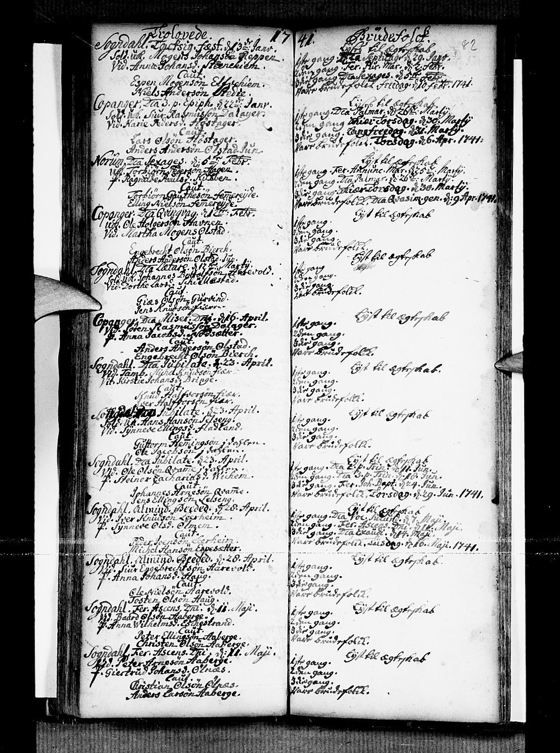 Sogndal sokneprestembete, SAB/A-81301/H/Haa/Haaa/L0002: Parish register (official) no. A 2, 1725-1741, p. 82