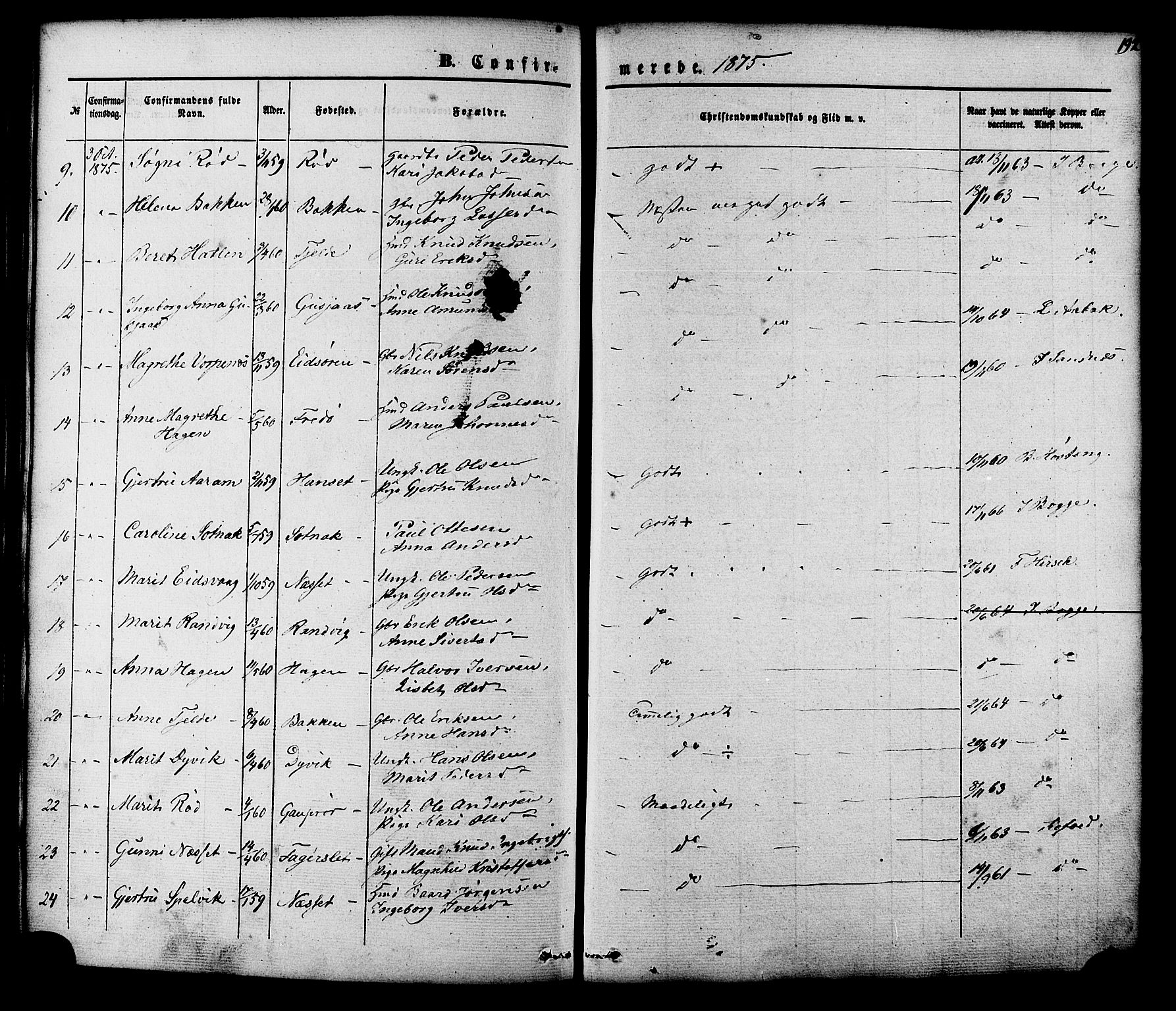 Ministerialprotokoller, klokkerbøker og fødselsregistre - Møre og Romsdal, SAT/A-1454/551/L0625: Parish register (official) no. 551A05, 1846-1879, p. 192