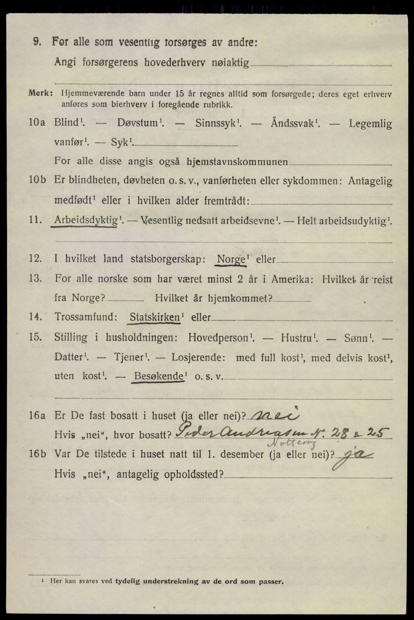 SAKO, 1920 census for Nøtterøy, 1920, p. 8860