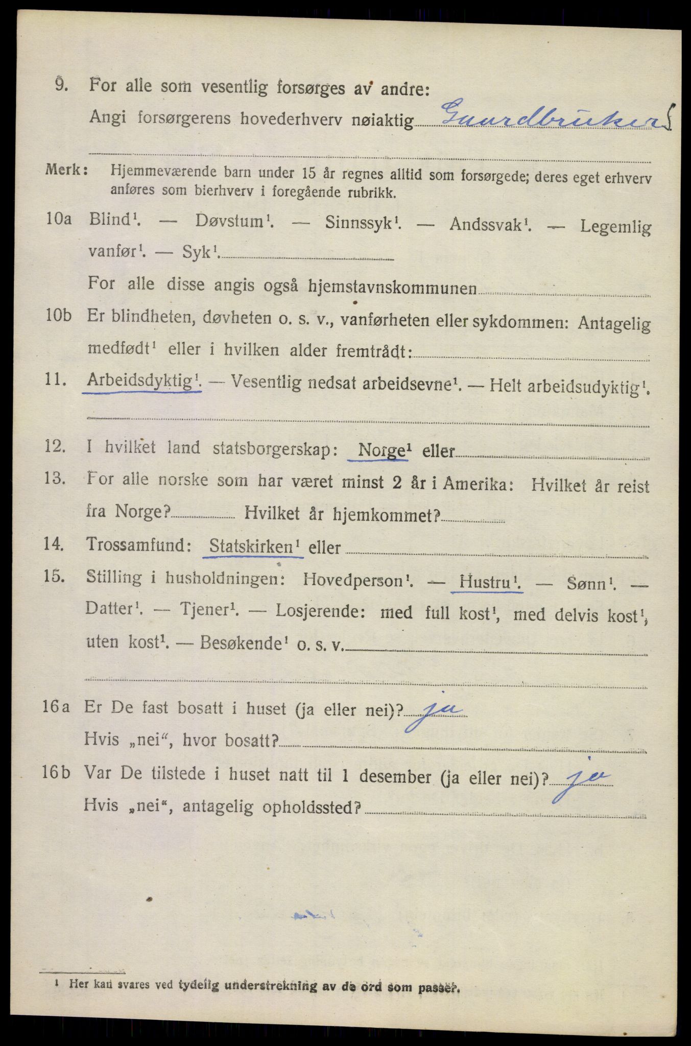 SAKO, 1920 census for Andebu, 1920, p. 2653