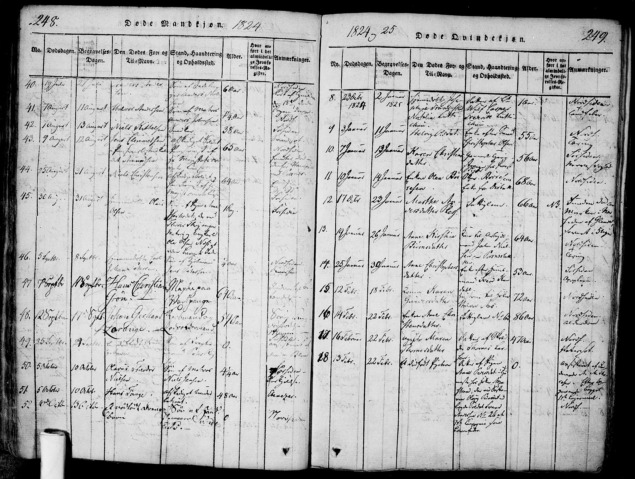 Halden prestekontor Kirkebøker, AV/SAO-A-10909/F/Fa/L0003: Parish register (official) no. I 3, 1815-1834, p. 248-249