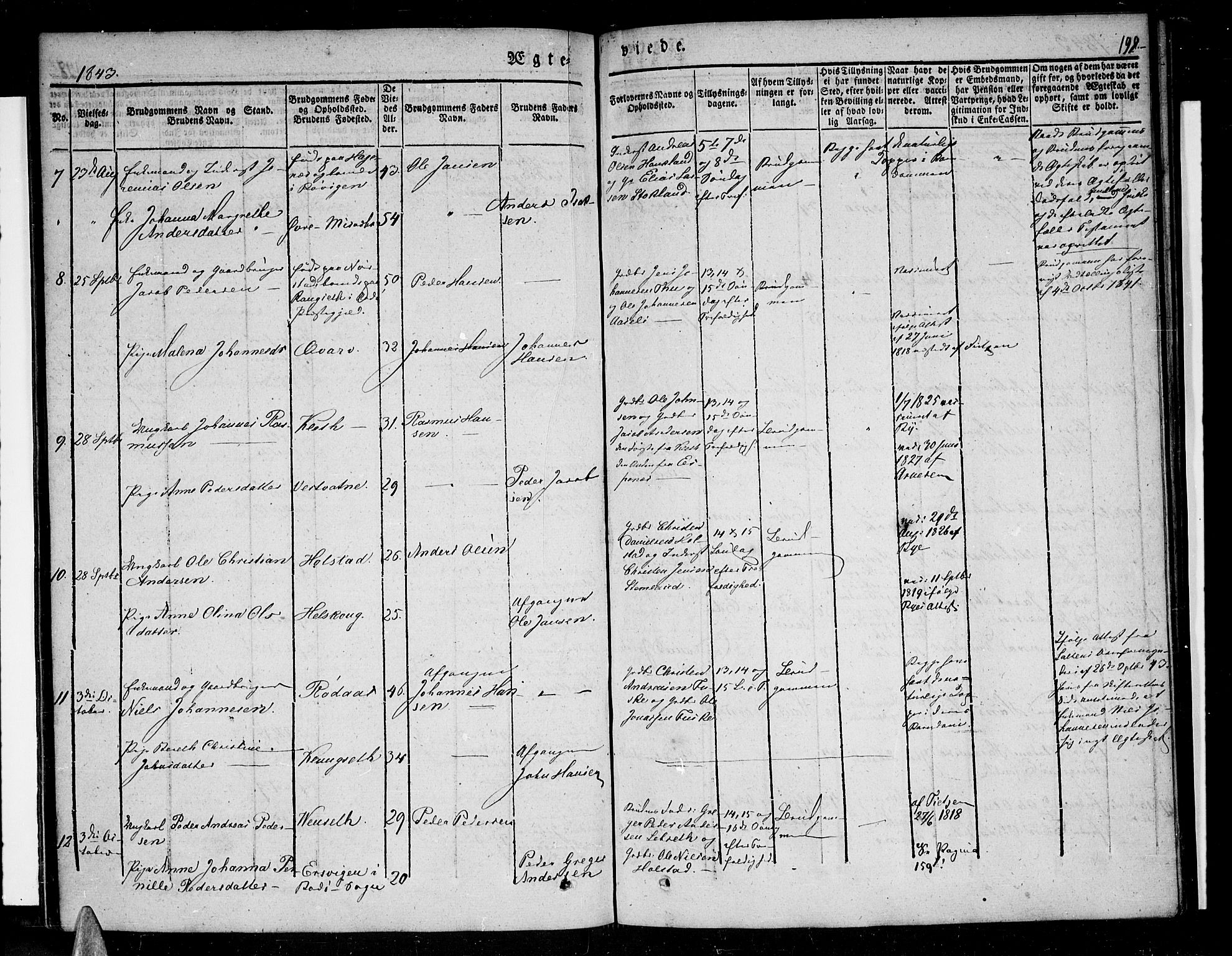 Ministerialprotokoller, klokkerbøker og fødselsregistre - Nordland, SAT/A-1459/852/L0737: Parish register (official) no. 852A07, 1833-1849, p. 199
