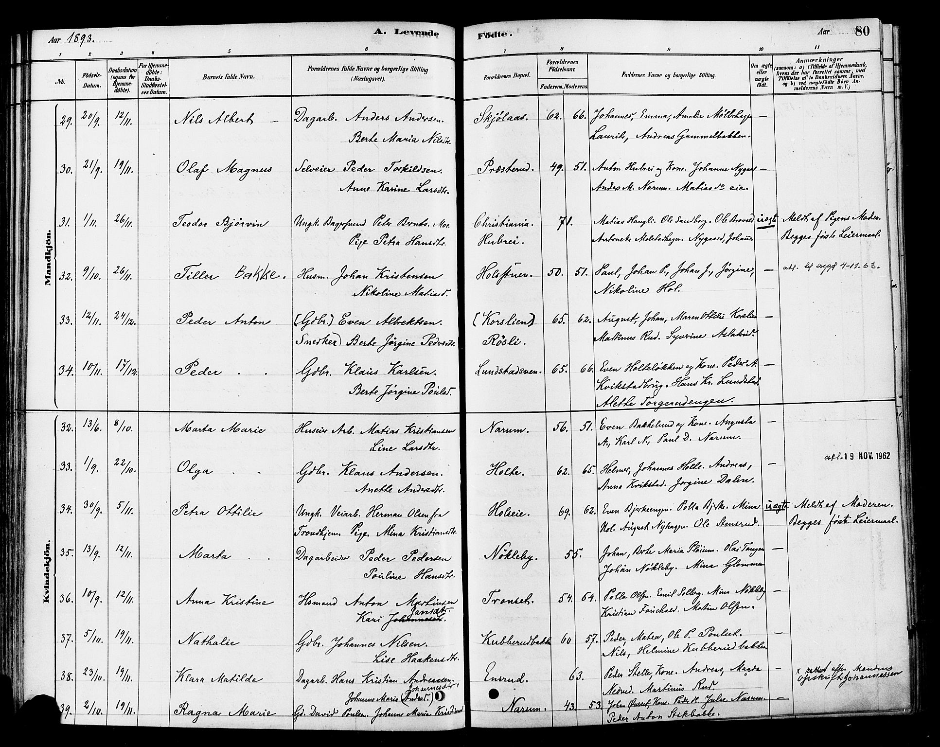 Vestre Toten prestekontor, AV/SAH-PREST-108/H/Ha/Haa/L0010: Parish register (official) no. 10, 1878-1894, p. 80