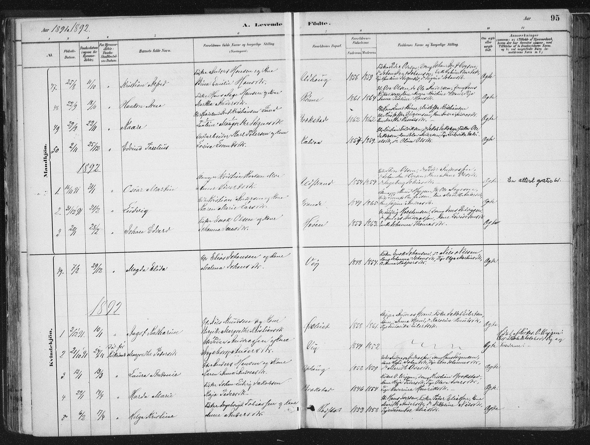 Ministerialprotokoller, klokkerbøker og fødselsregistre - Sør-Trøndelag, AV/SAT-A-1456/659/L0739: Parish register (official) no. 659A09, 1879-1893, p. 95