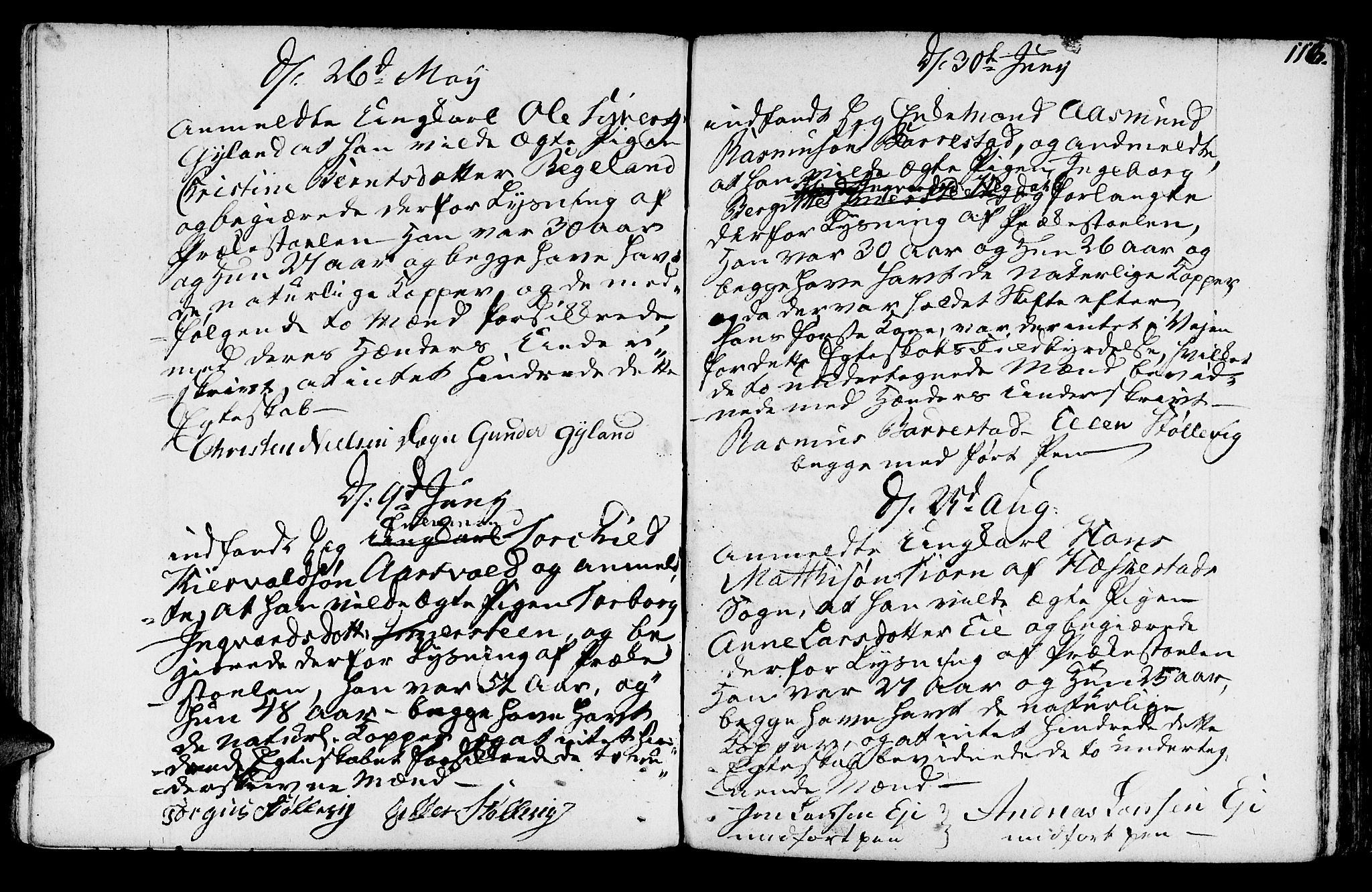 Sokndal sokneprestkontor, AV/SAST-A-101808: Parish register (official) no. A 5, 1806-1826, p. 116