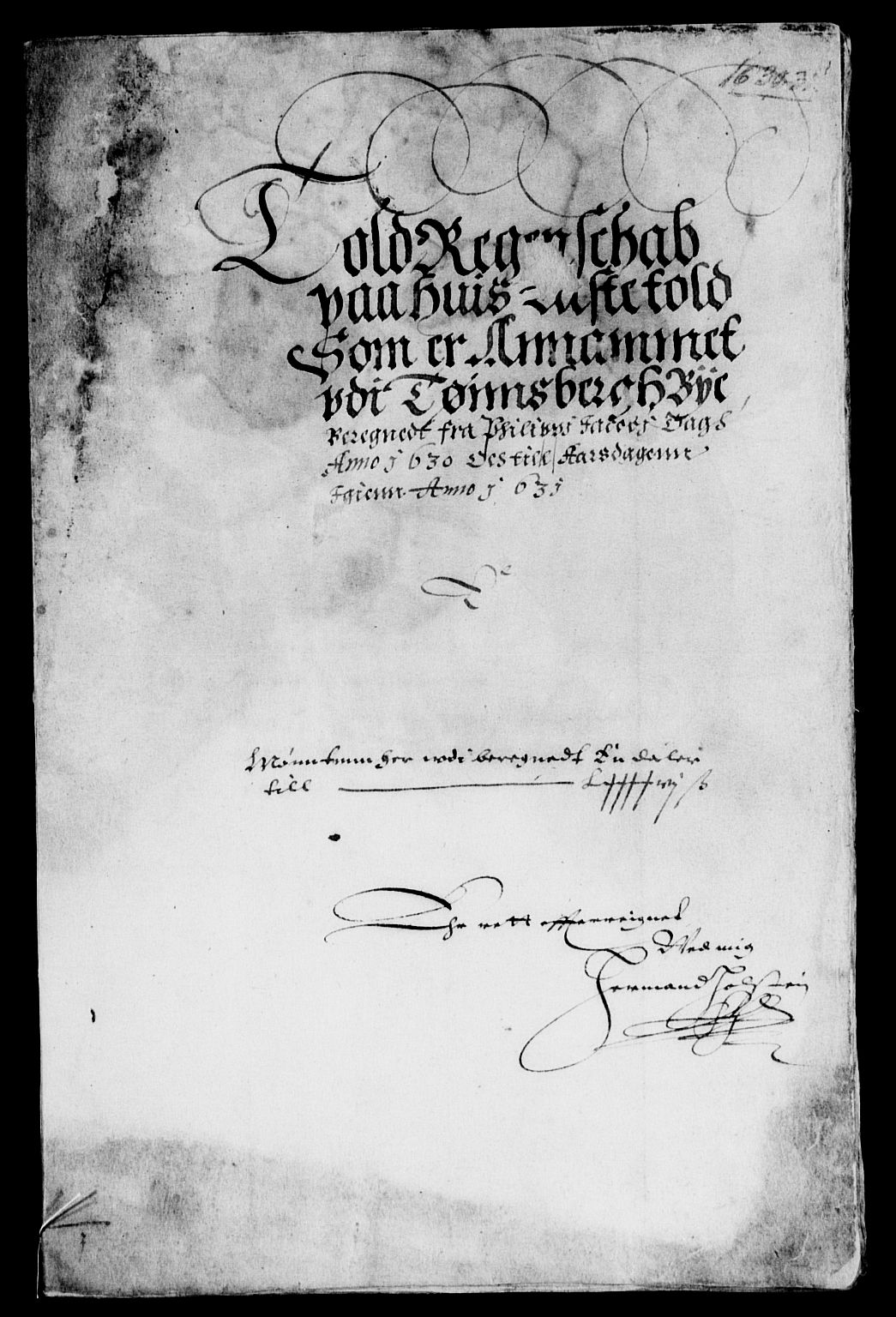 Rentekammeret inntil 1814, Reviderte regnskaper, Lensregnskaper, RA/EA-5023/R/Rb/Rbo/L0011: Tønsberg len, 1629-1631