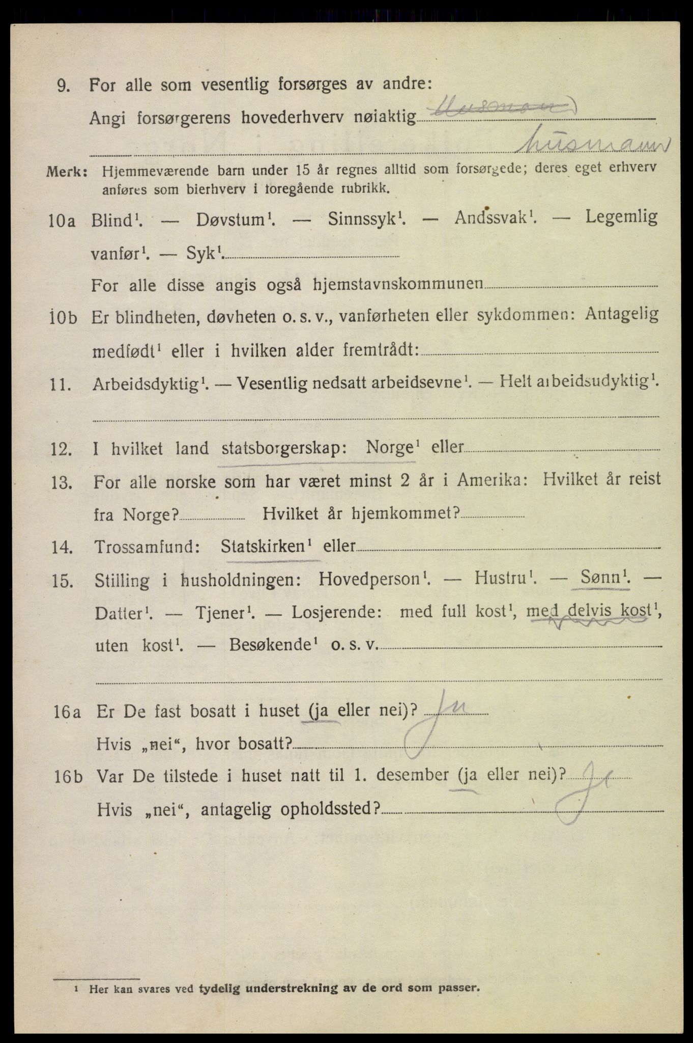 SAH, 1920 census for Østre Toten, 1920, p. 9395