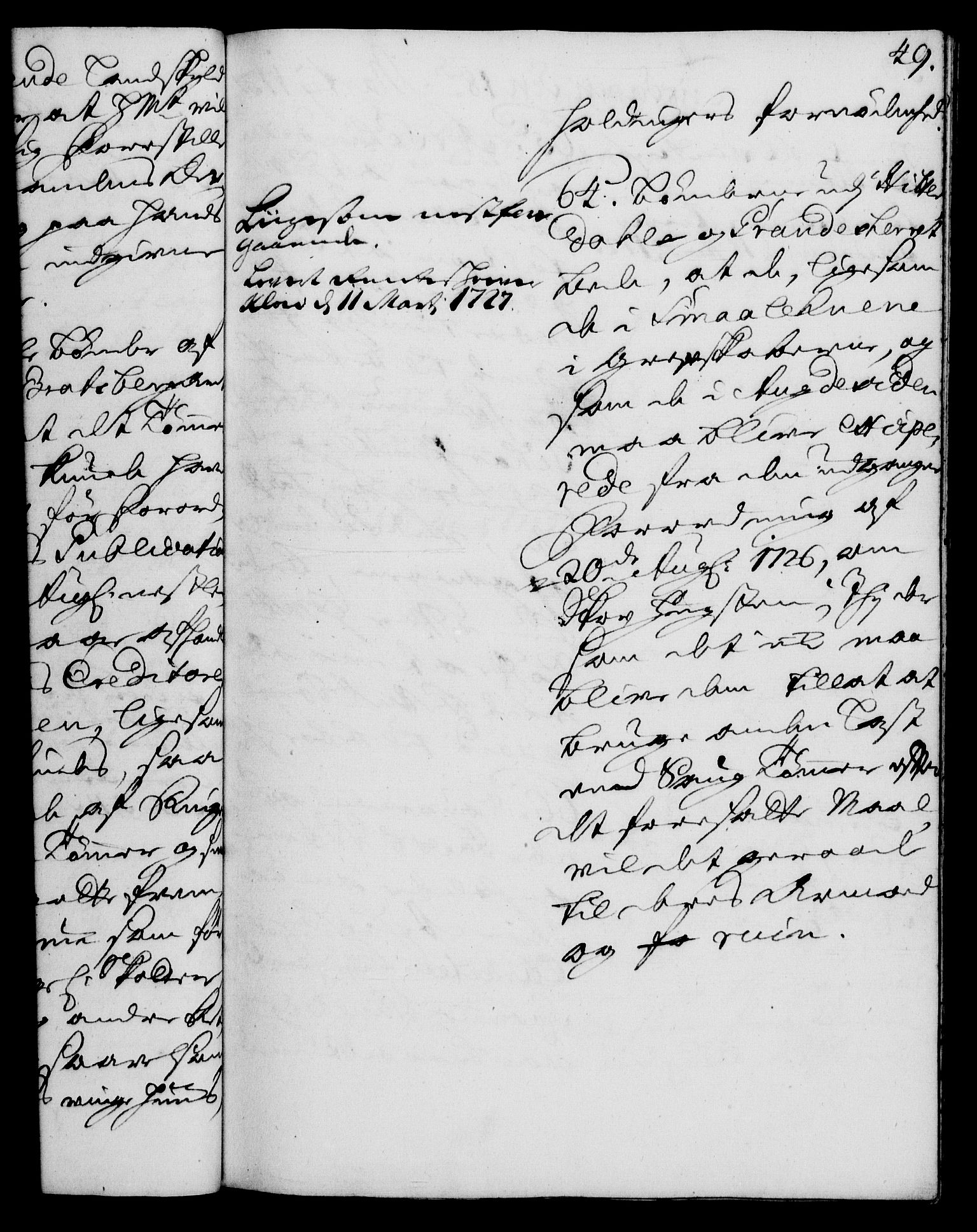 Rentekammeret, Kammerkanselliet, RA/EA-3111/G/Gh/Gha/L0009: Norsk ekstraktmemorialprotokoll (merket RK 53.54), 1726-1728, p. 49