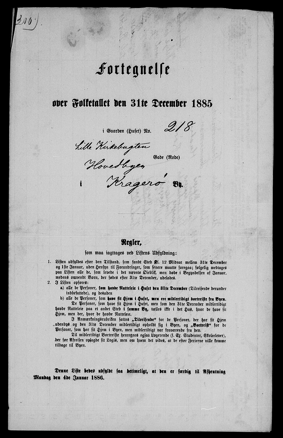 SAKO, 1885 census for 0801 Kragerø, 1885, p. 1449