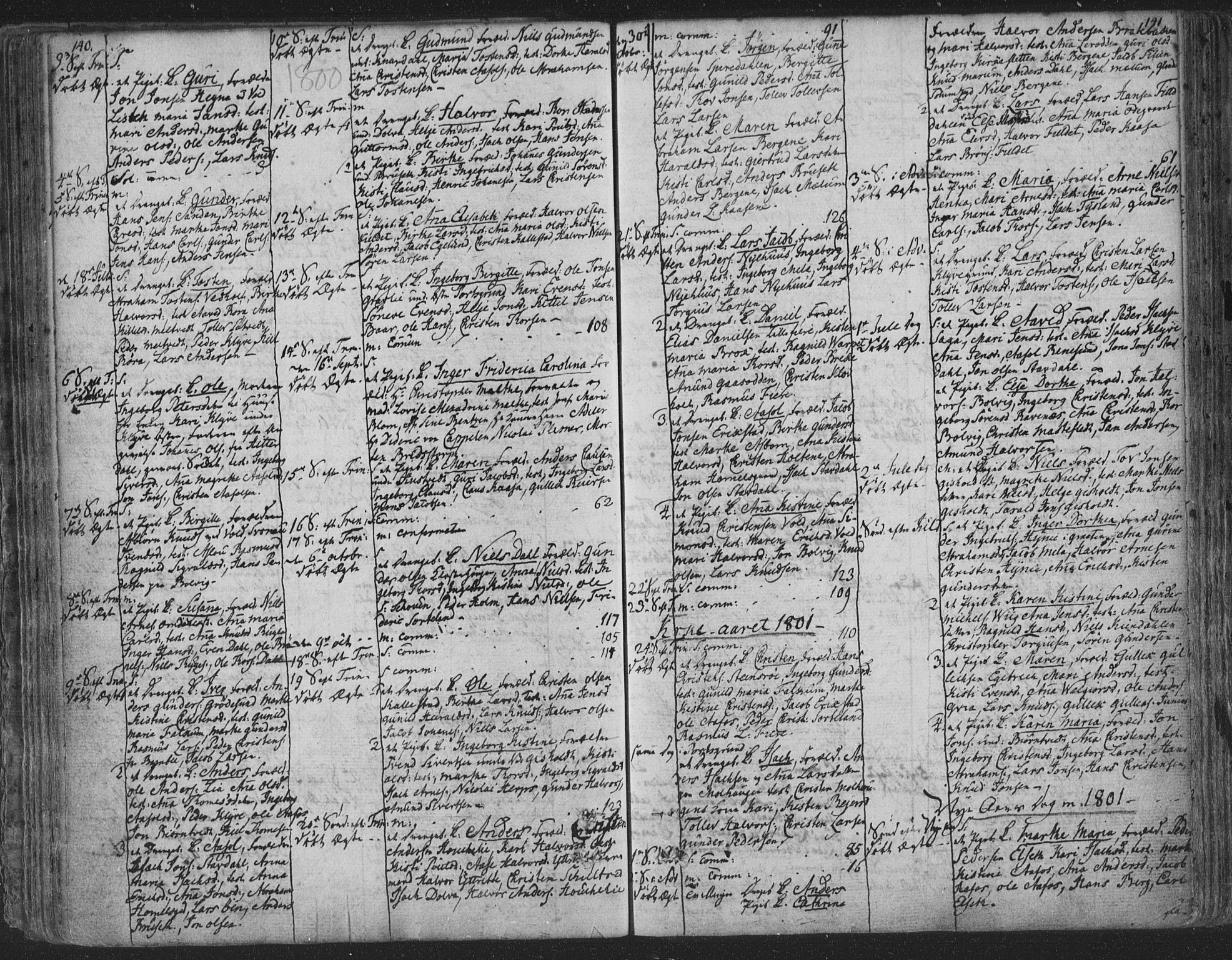 Solum kirkebøker, AV/SAKO-A-306/F/Fa/L0003: Parish register (official) no. I 3, 1761-1814, p. 140-141