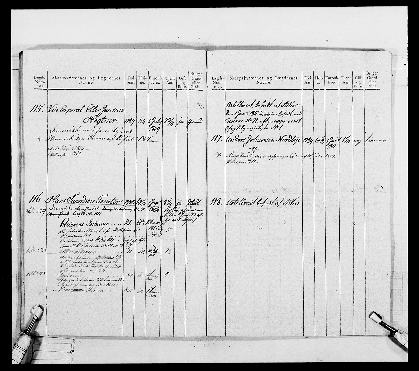 Generalitets- og kommissariatskollegiet, Det kongelige norske kommissariatskollegium, AV/RA-EA-5420/E/Eh/L0050: Akershusiske skarpskytterregiment, 1812, p. 362