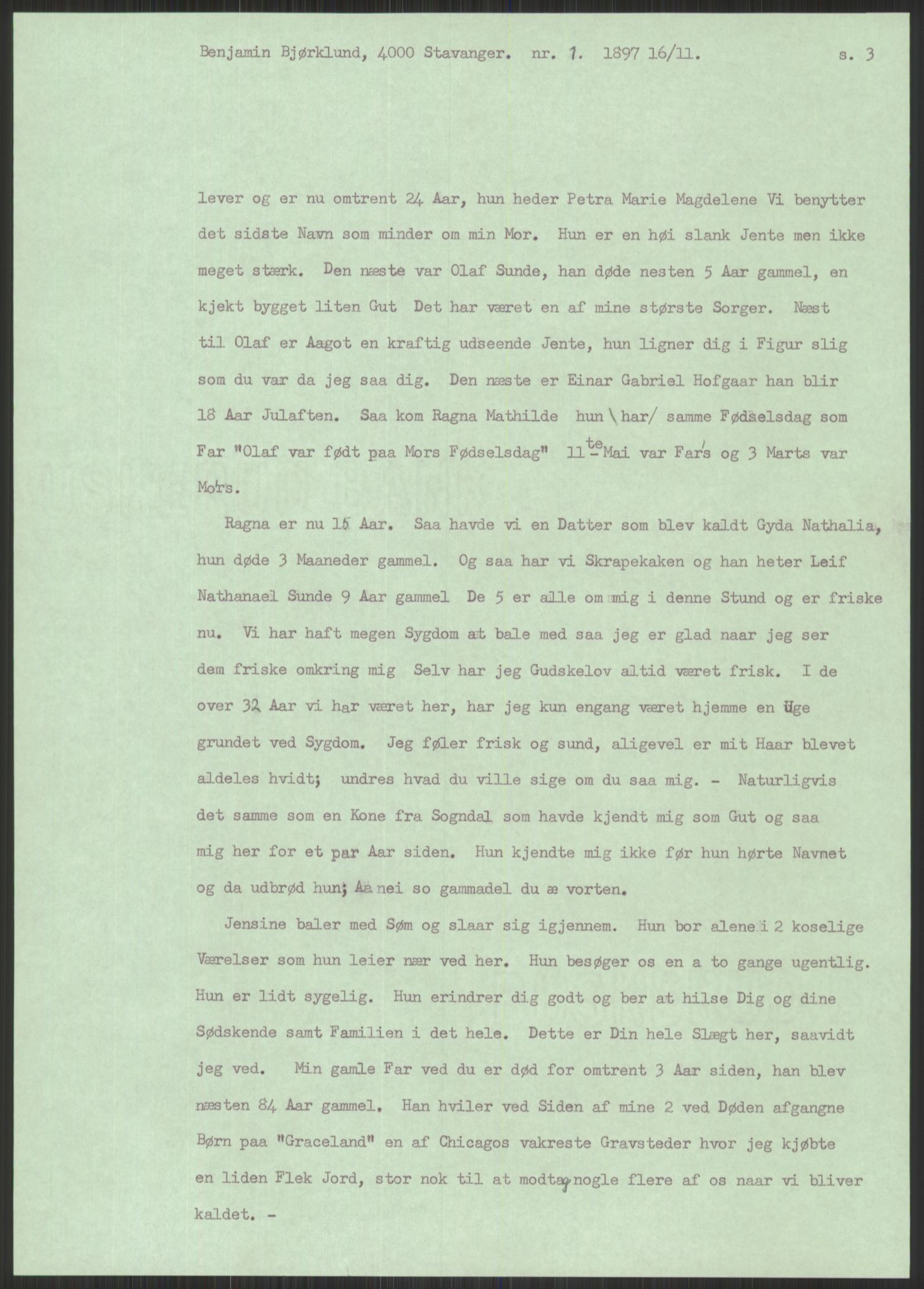 Samlinger til kildeutgivelse, Amerikabrevene, AV/RA-EA-4057/F/L0033: Innlån fra Sogn og Fjordane. Innlån fra Møre og Romsdal, 1838-1914, p. 9