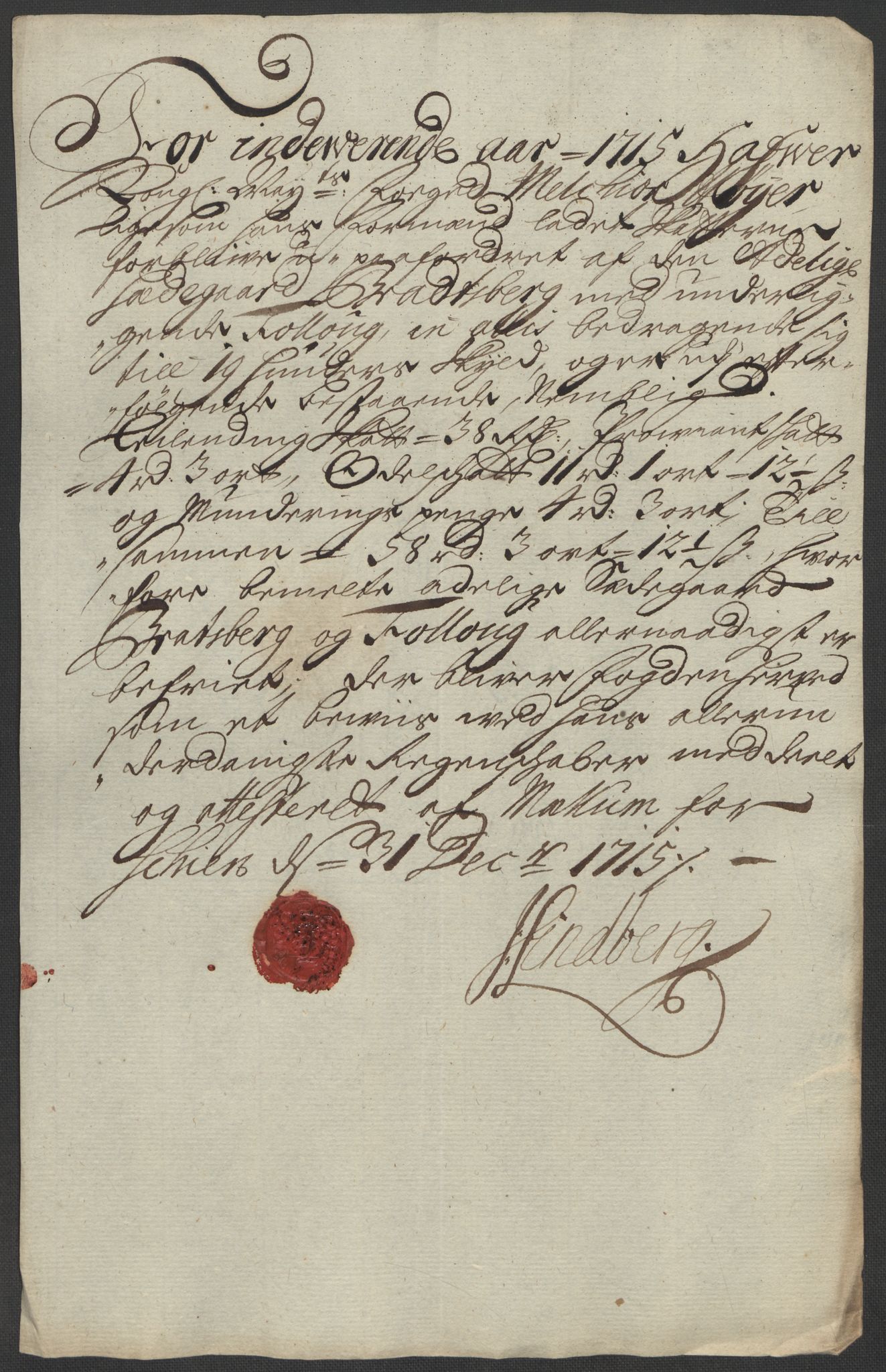 Rentekammeret inntil 1814, Reviderte regnskaper, Fogderegnskap, AV/RA-EA-4092/R36/L2127: Fogderegnskap Øvre og Nedre Telemark og Bamble, 1715, p. 278