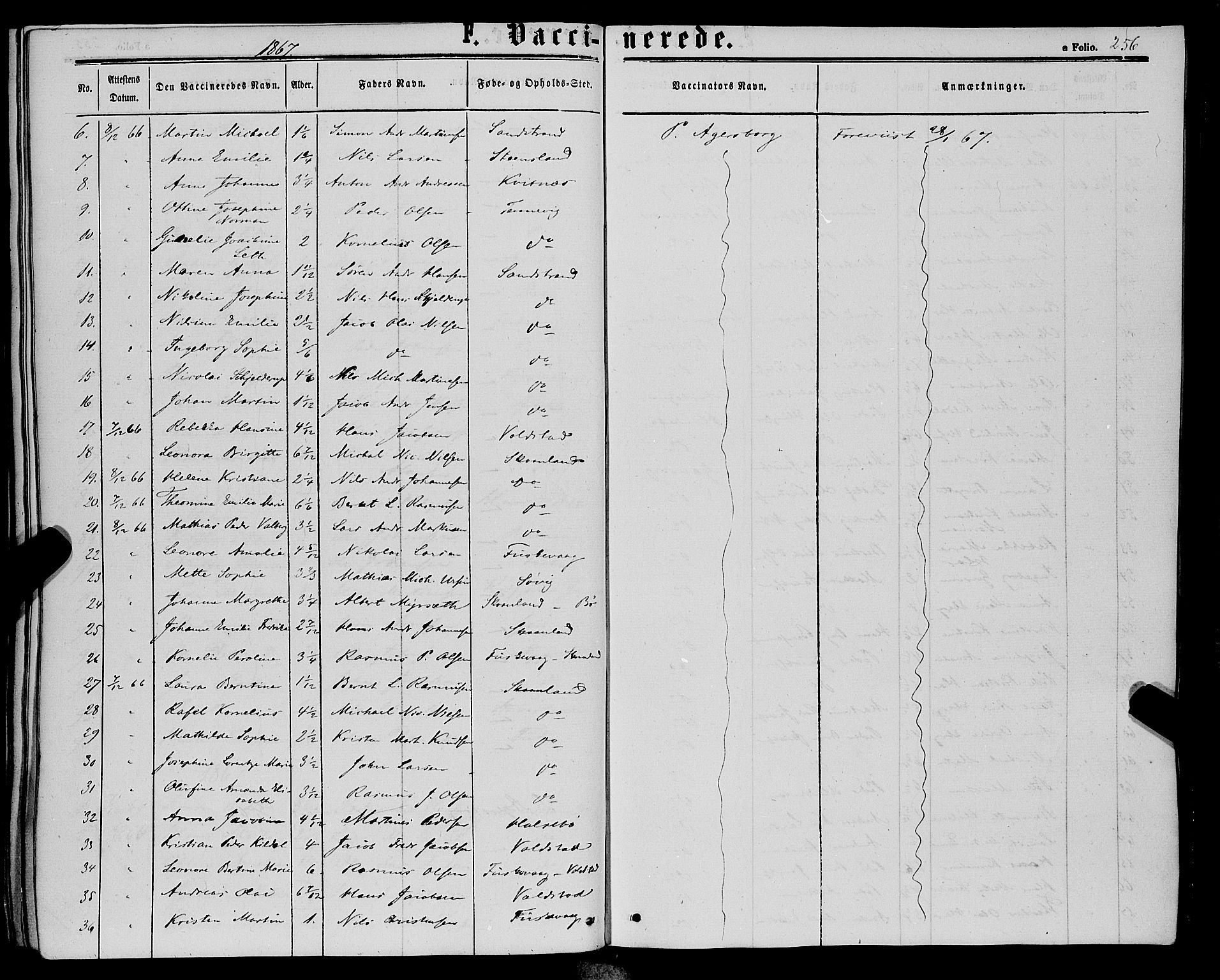 Trondenes sokneprestkontor, AV/SATØ-S-1319/H/Ha/L0012kirke: Parish register (official) no. 12, 1863-1870, p. 256