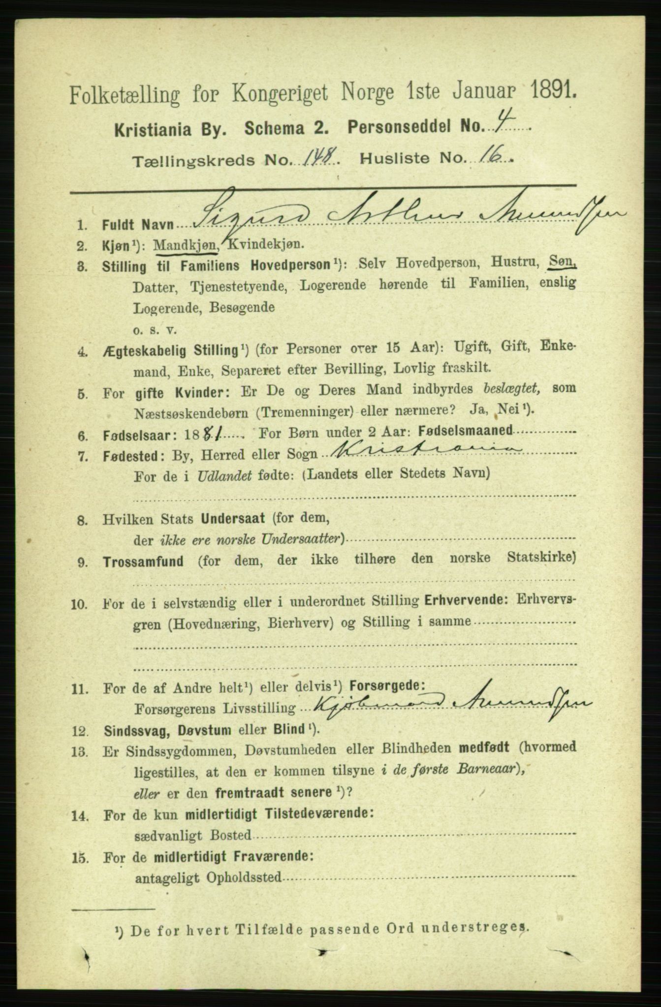 RA, 1891 census for 0301 Kristiania, 1891, p. 82472