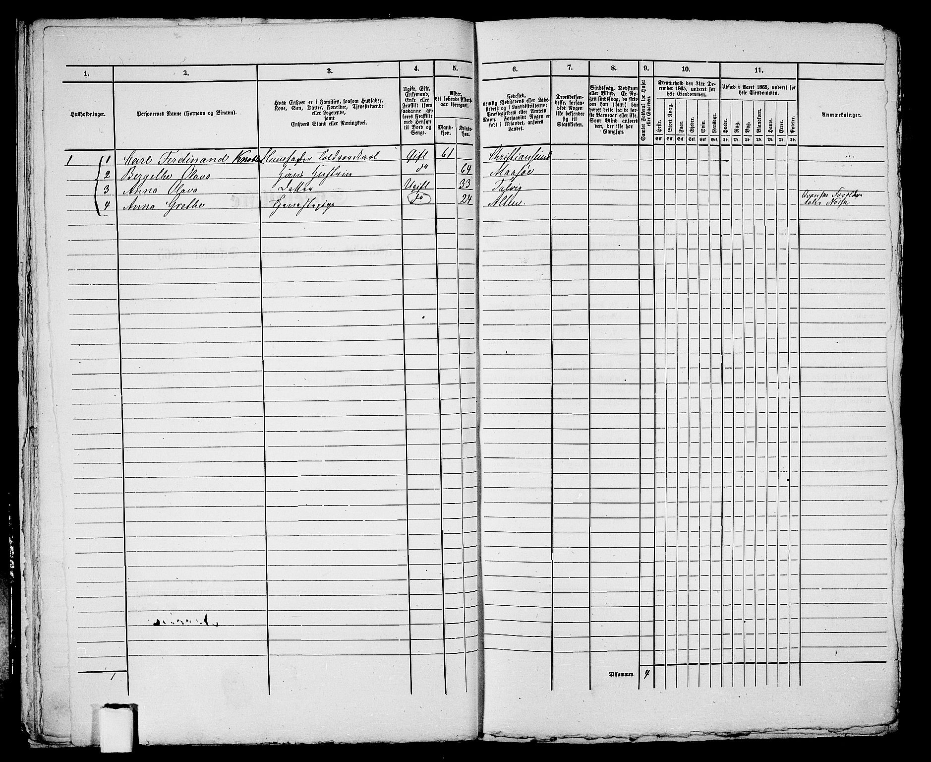 RA, 1865 census for Hammerfest/Hammerfest, 1865, p. 23