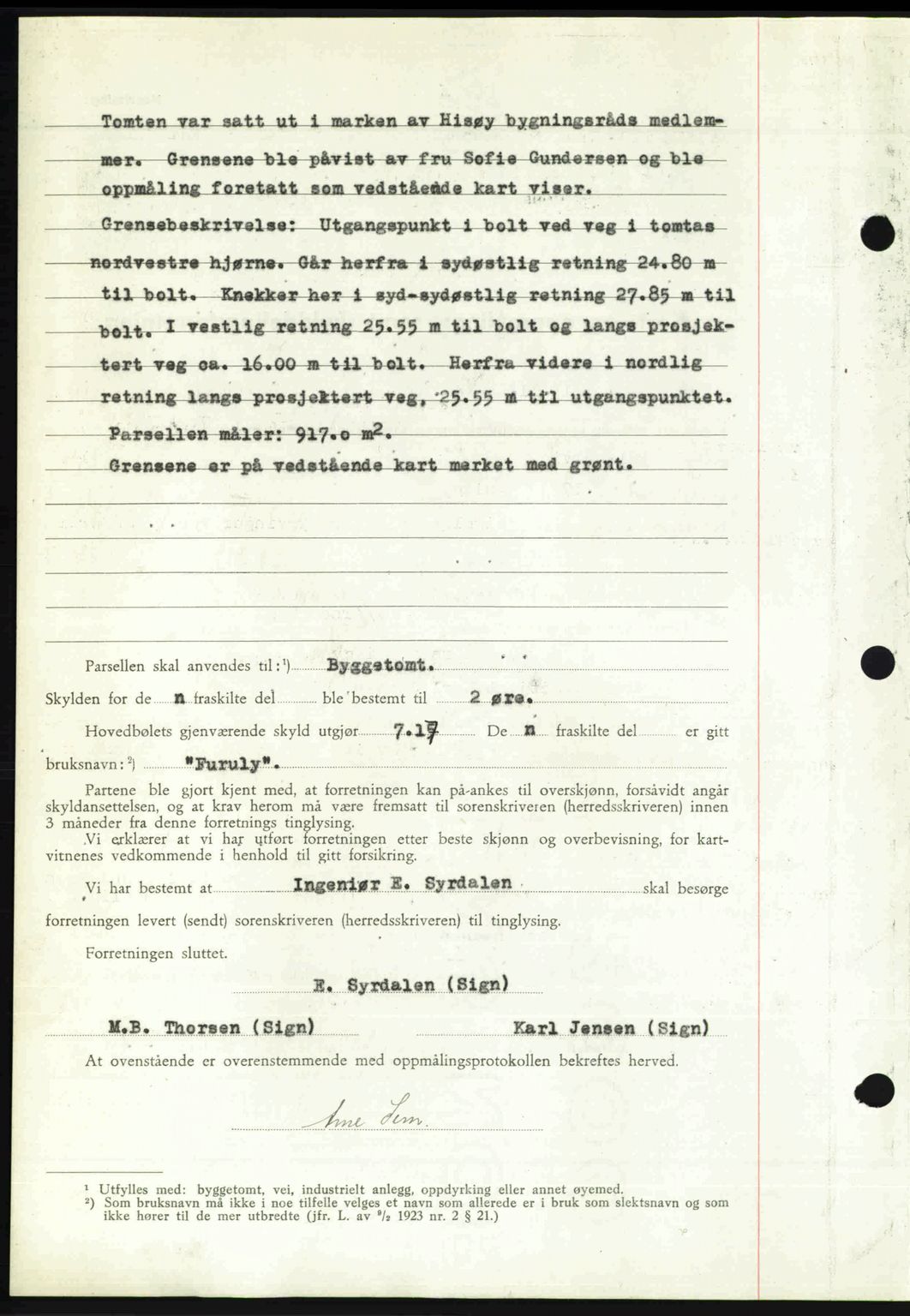 Nedenes sorenskriveri, AV/SAK-1221-0006/G/Gb/Gba/L0056: Mortgage book no. A8, 1946-1947, Diary no: : 171/1947