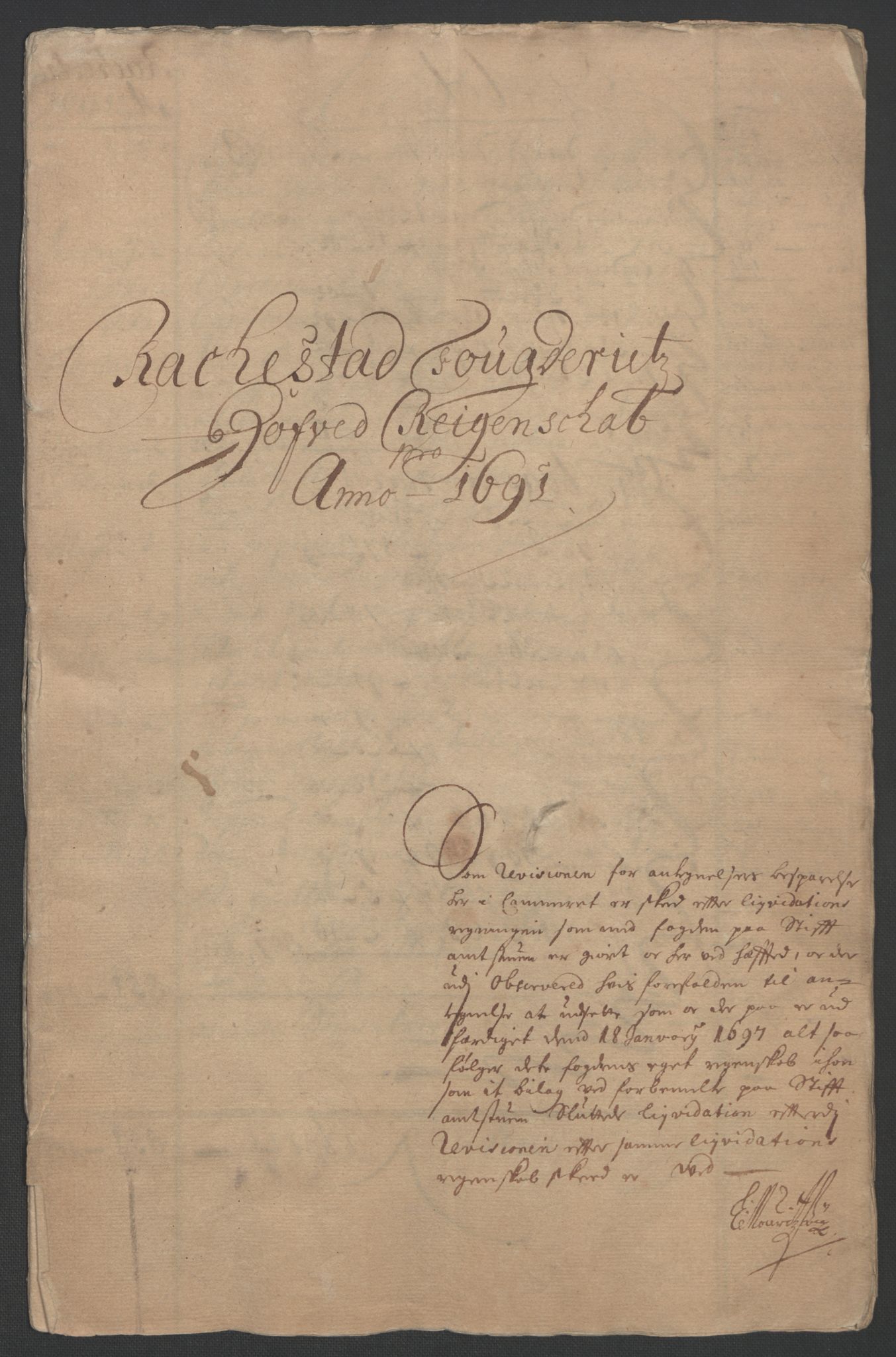 Rentekammeret inntil 1814, Reviderte regnskaper, Fogderegnskap, RA/EA-4092/R05/L0278: Fogderegnskap Rakkestad, 1691-1693, p. 3