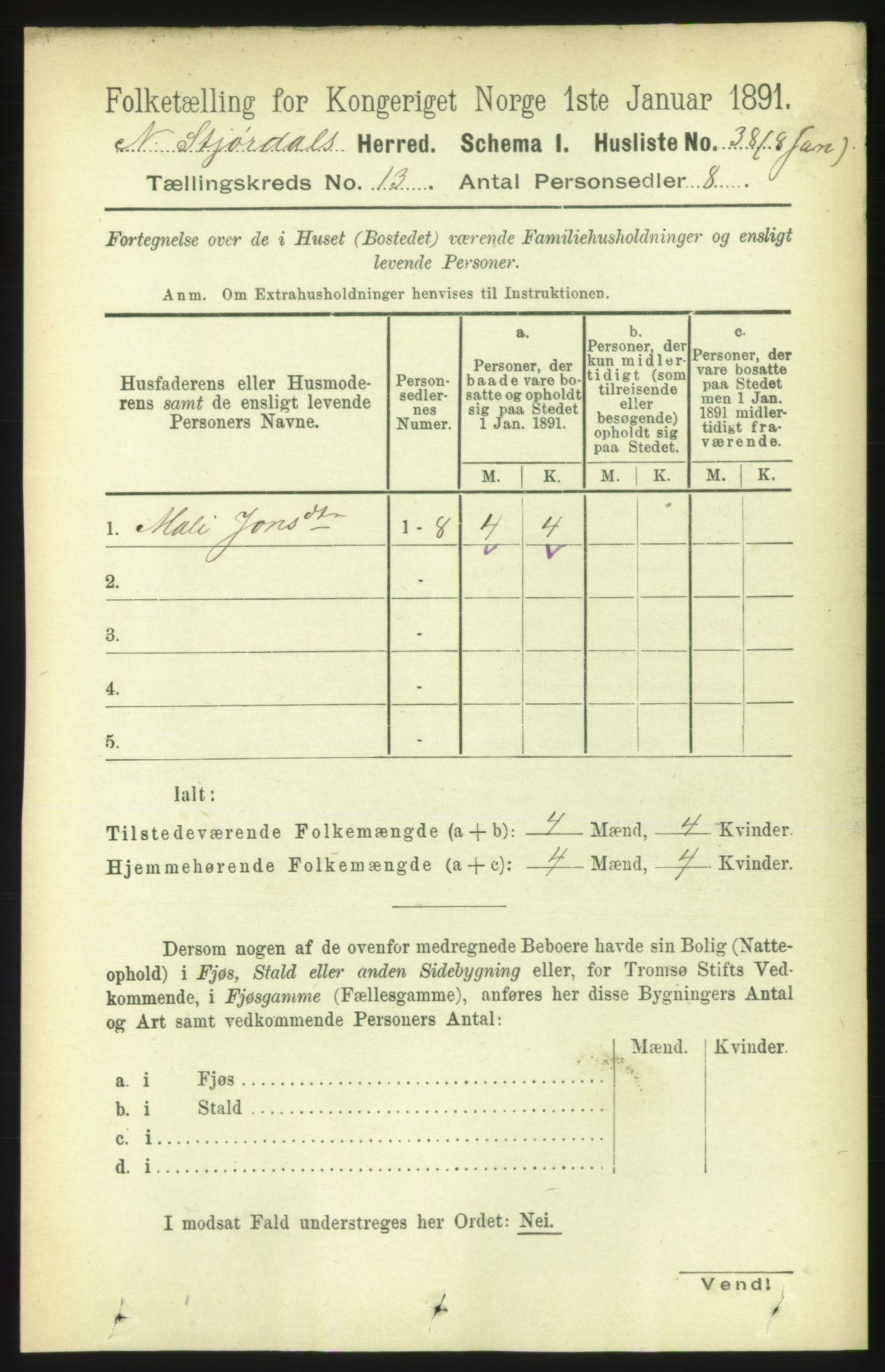 RA, 1891 census for 1714 Nedre Stjørdal, 1891, p. 6214