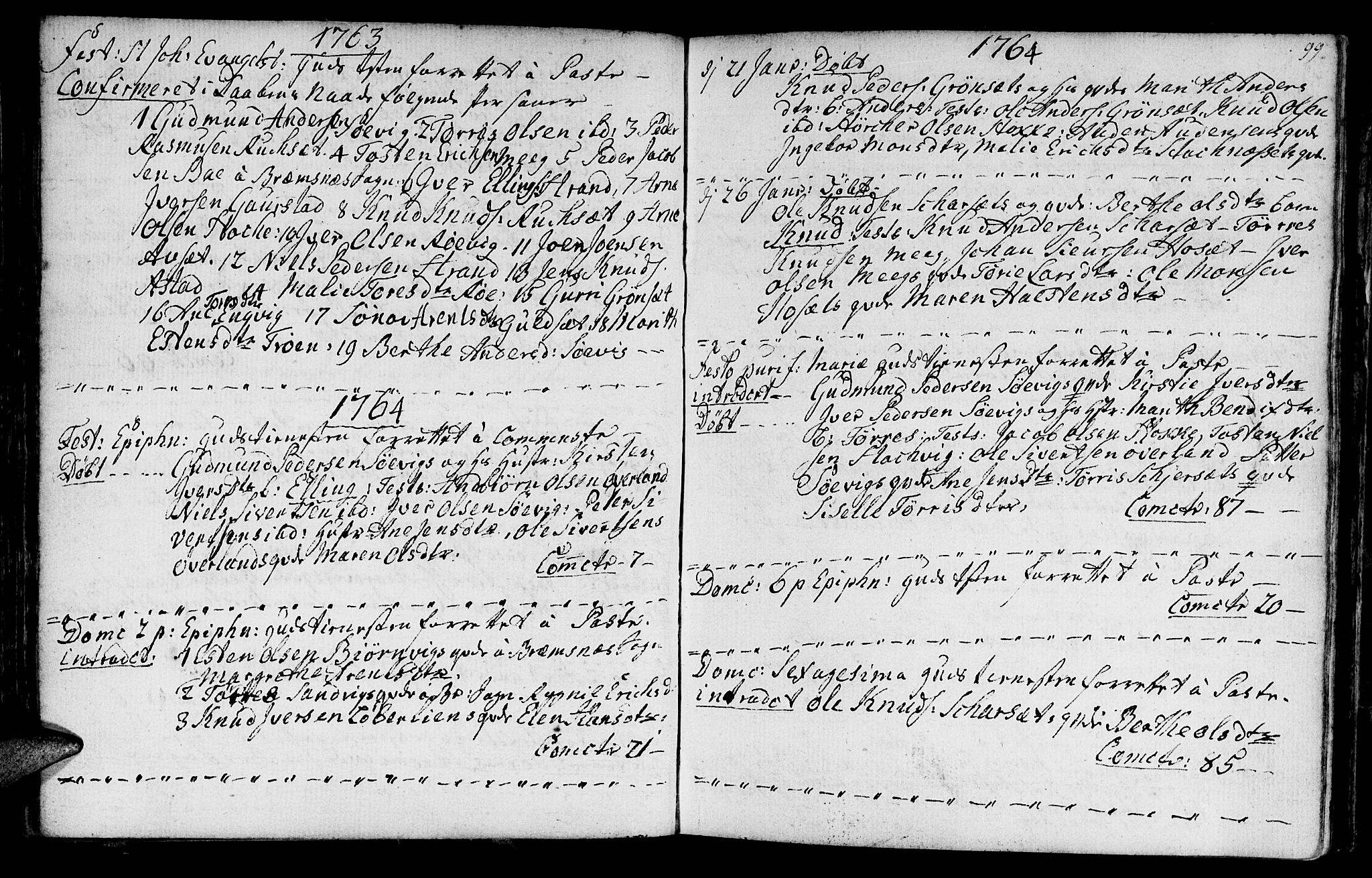 Ministerialprotokoller, klokkerbøker og fødselsregistre - Møre og Romsdal, SAT/A-1454/568/L0798: Parish register (official) no. 568A07, 1753-1780, p. 98-99