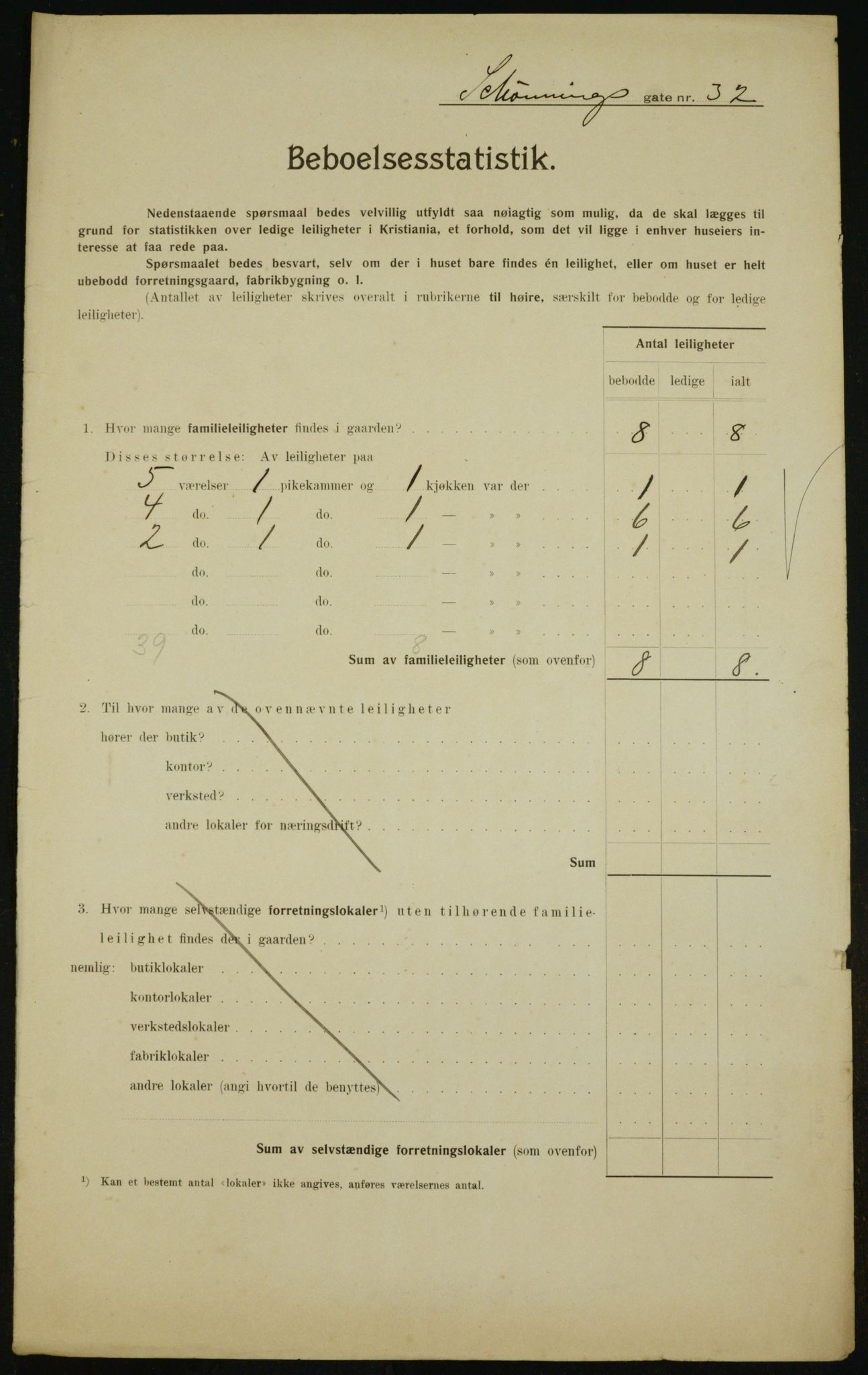 OBA, Municipal Census 1910 for Kristiania, 1910, p. 89532