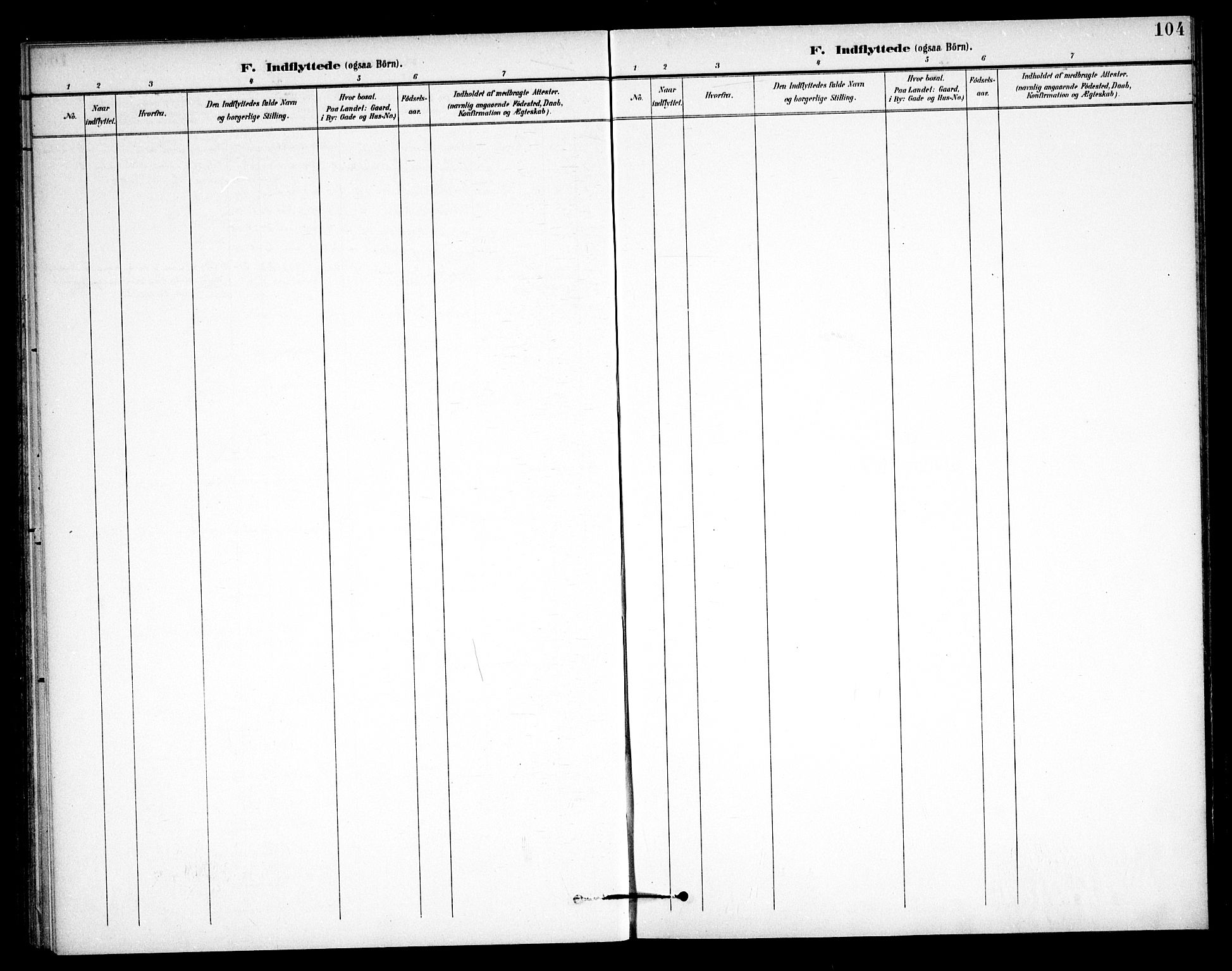 Skjeberg prestekontor Kirkebøker, AV/SAO-A-10923/F/Fb/L0002: Parish register (official) no. II 2, 1895-1910, p. 104