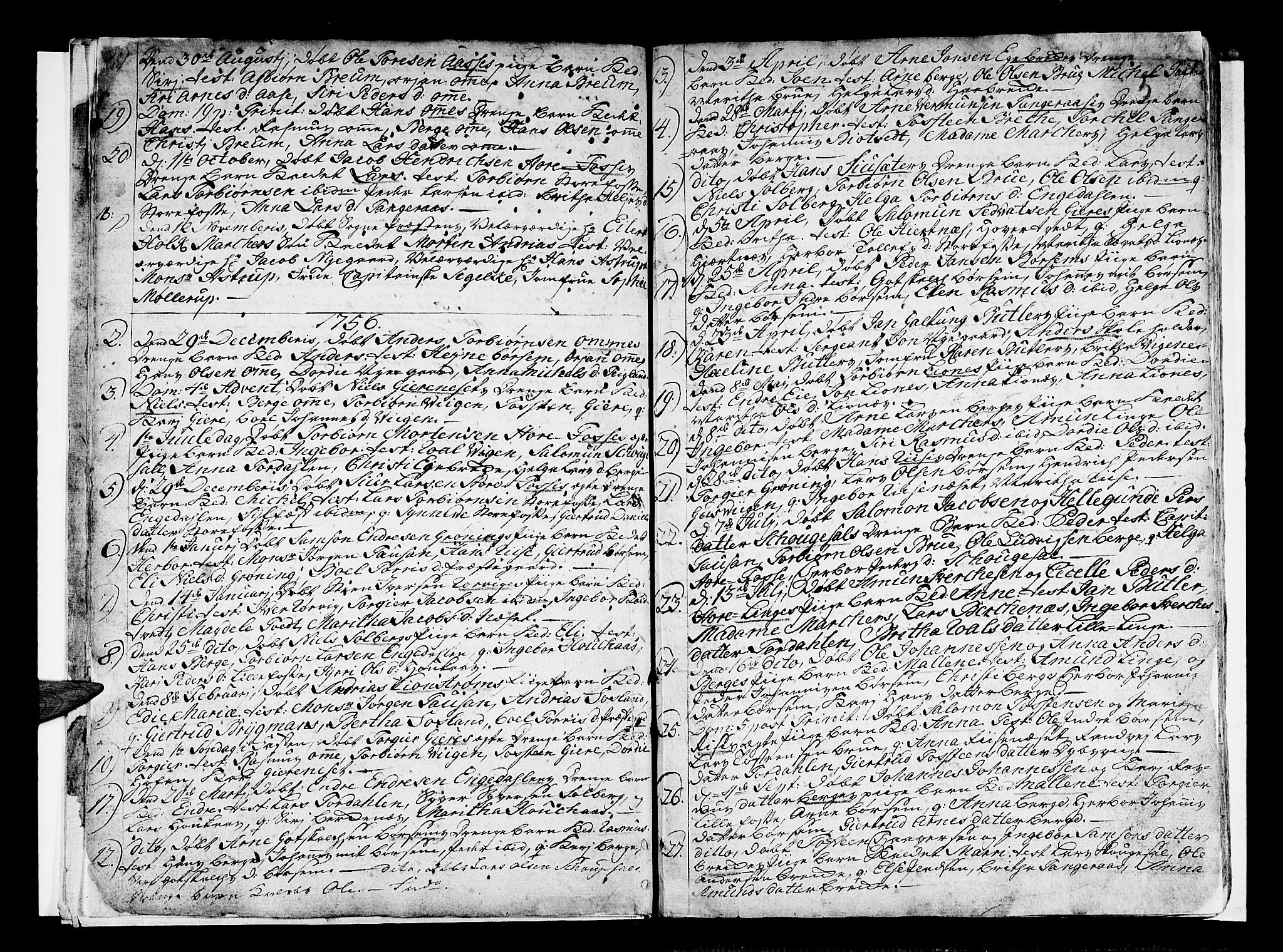 Strandebarm sokneprestembete, AV/SAB-A-78401/H/Haa: Parish register (official) no. A 3 /1, 1750-1787, p. 5