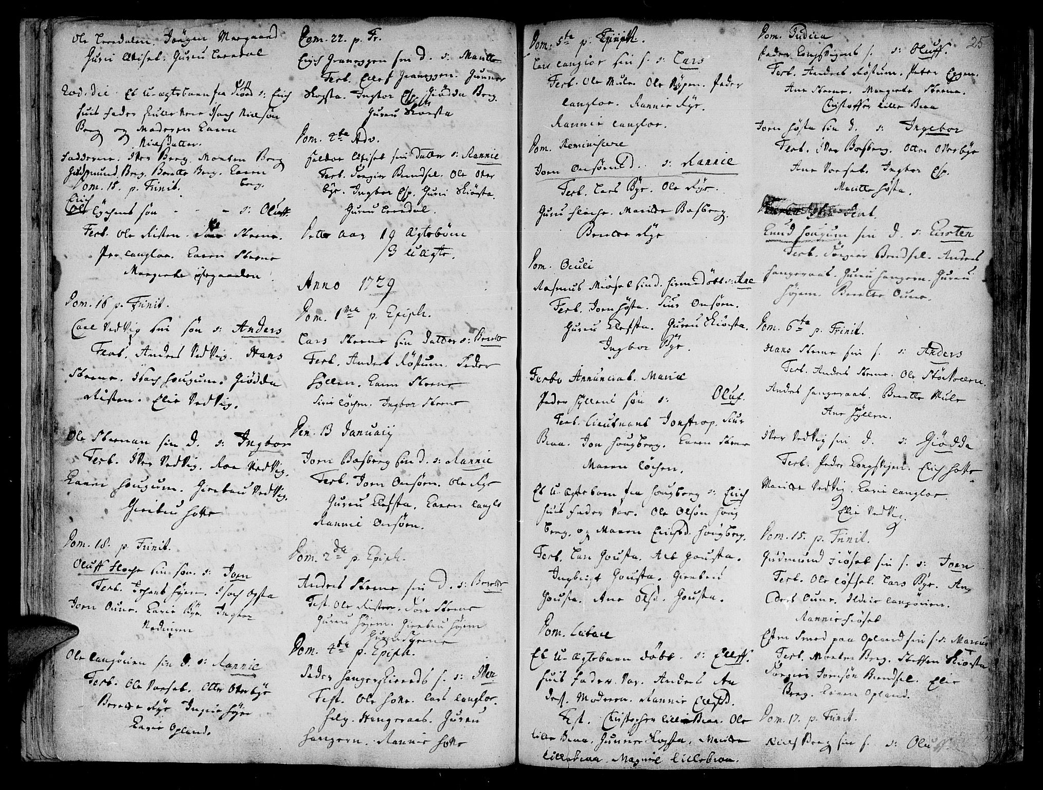 Ministerialprotokoller, klokkerbøker og fødselsregistre - Sør-Trøndelag, SAT/A-1456/612/L0368: Parish register (official) no. 612A02, 1702-1753, p. 25