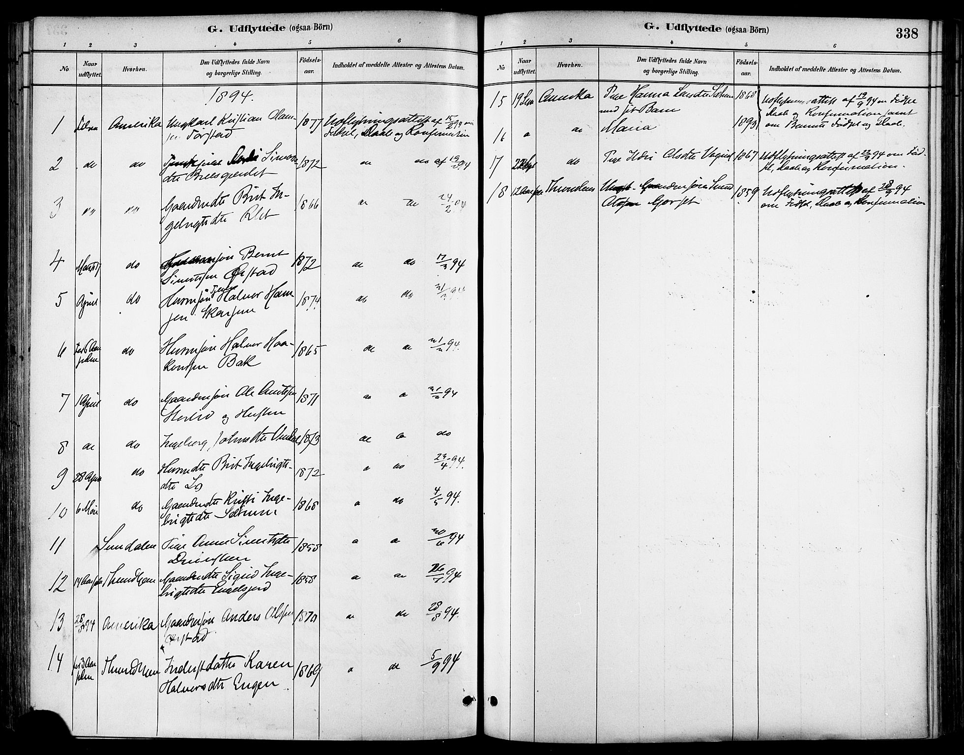 Ministerialprotokoller, klokkerbøker og fødselsregistre - Sør-Trøndelag, SAT/A-1456/678/L0901: Parish register (official) no. 678A10, 1881-1894, p. 338