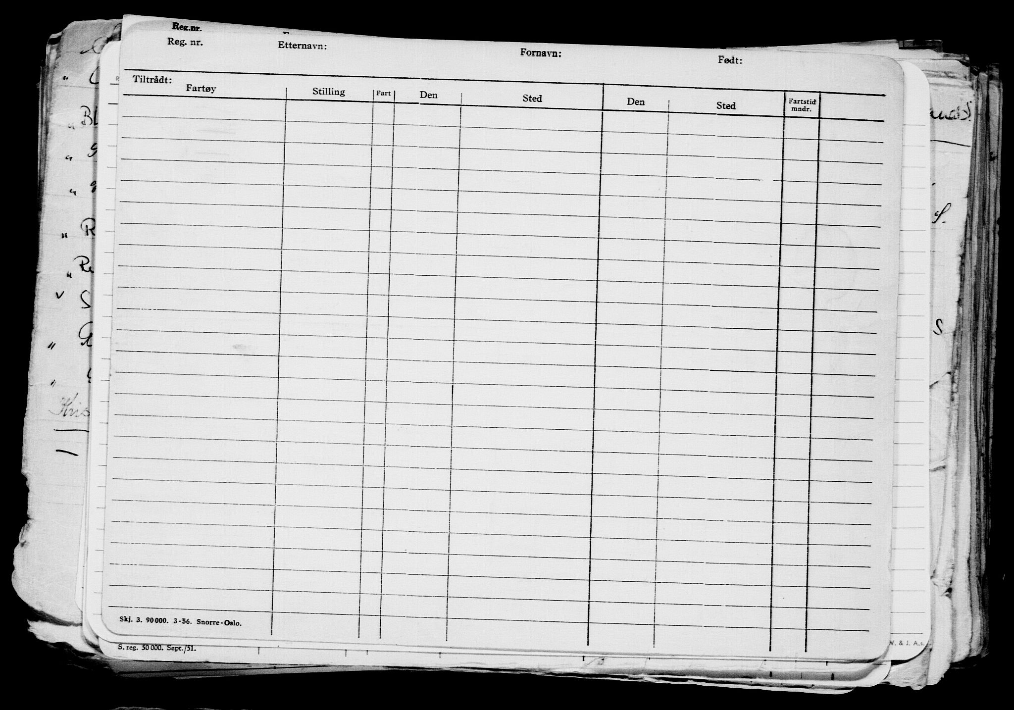 Direktoratet for sjømenn, AV/RA-S-3545/G/Gb/L0100: Hovedkort, 1911, p. 22